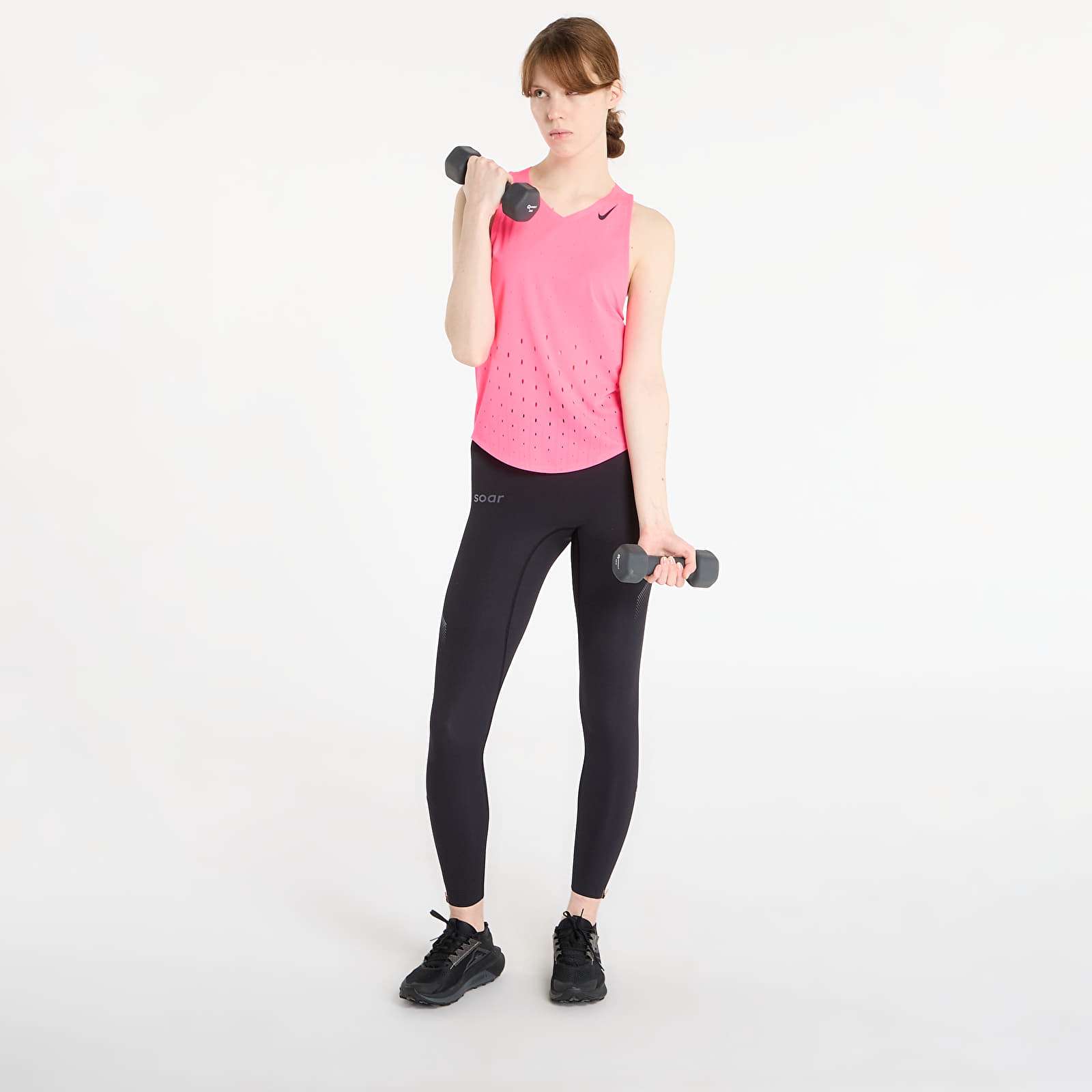 Women's tank tops Nike AeroSwift Women's Dri-FIT ADV Running Singlet Hyper Pink/ Black