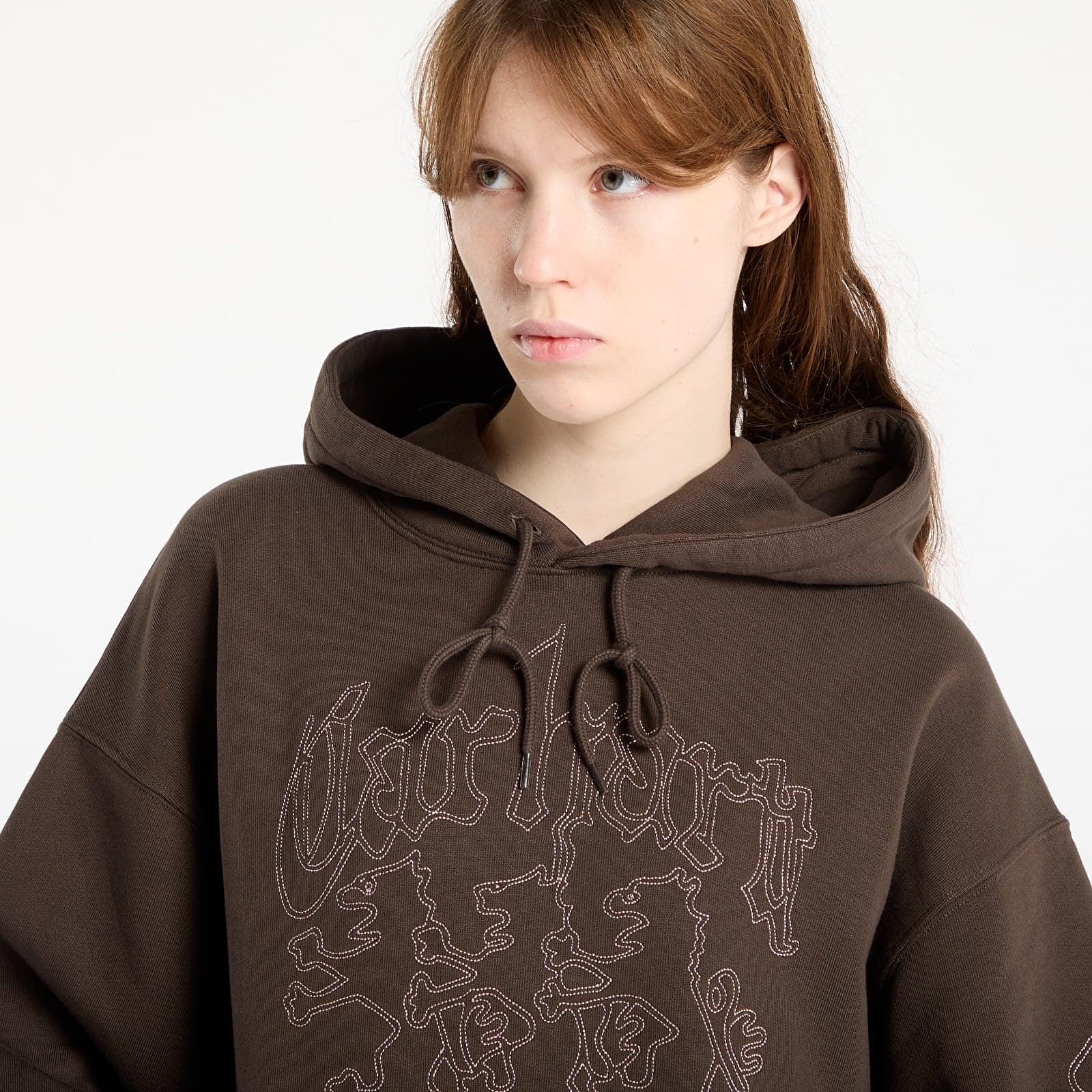 Herren-Sweatshirts Carhartt WIP Hooded Hackwork Sweat Vitola/ Glassy Pink