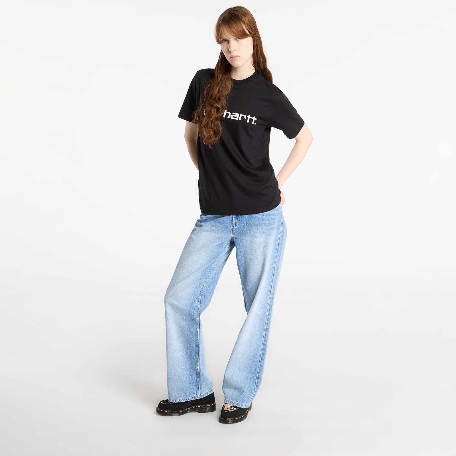 T-Shirts Männer Carhartt WIP S/S Script T-Shirt Black/ White