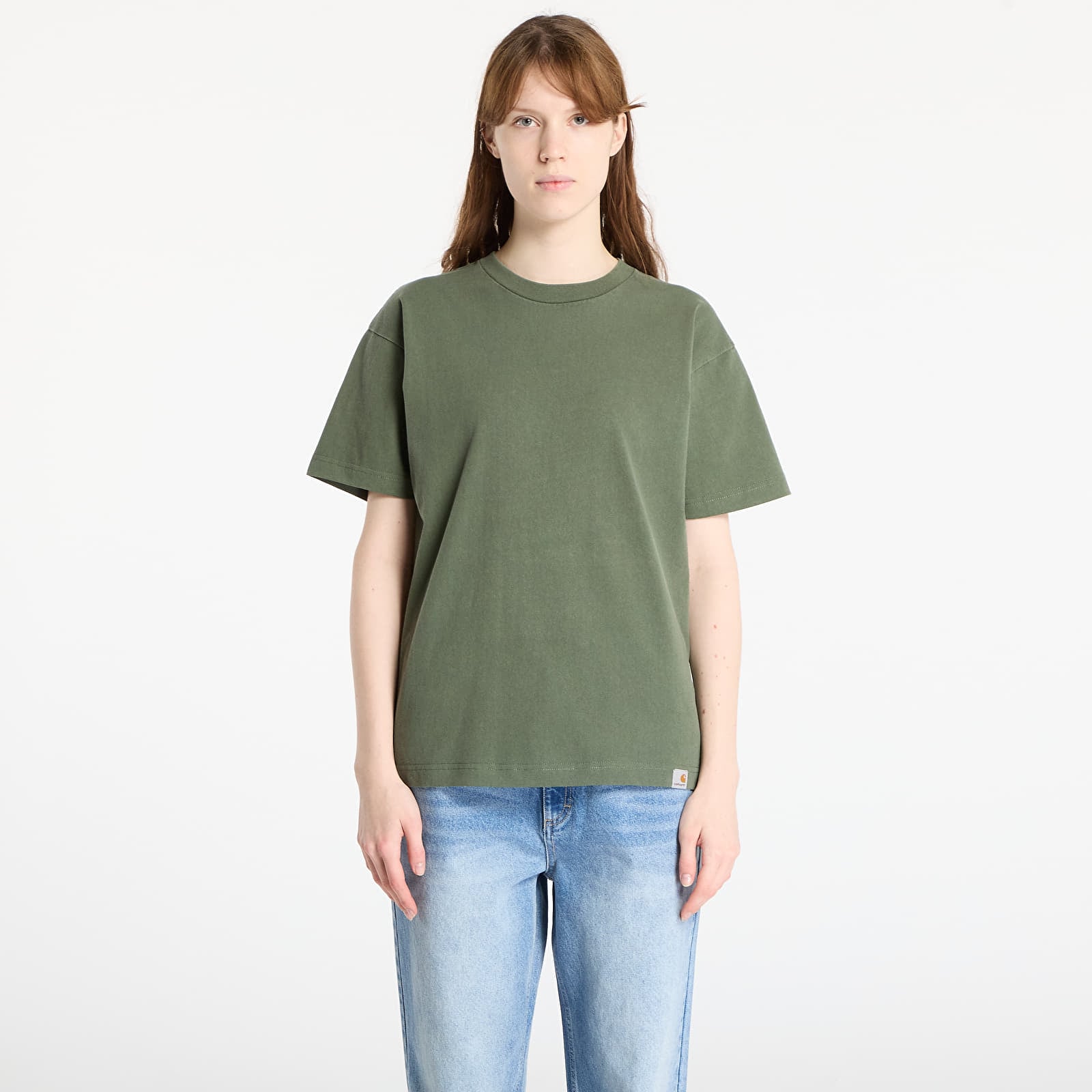 Pánske tričká Carhartt WIP S/S RGGD T-Shirt UNISEX Opuntia Garment Dyed
