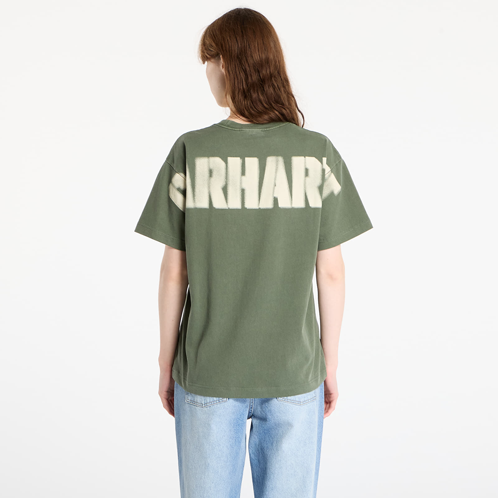 Pánske tričká Carhartt WIP S/S RGGD T-Shirt UNISEX Opuntia Garment Dyed