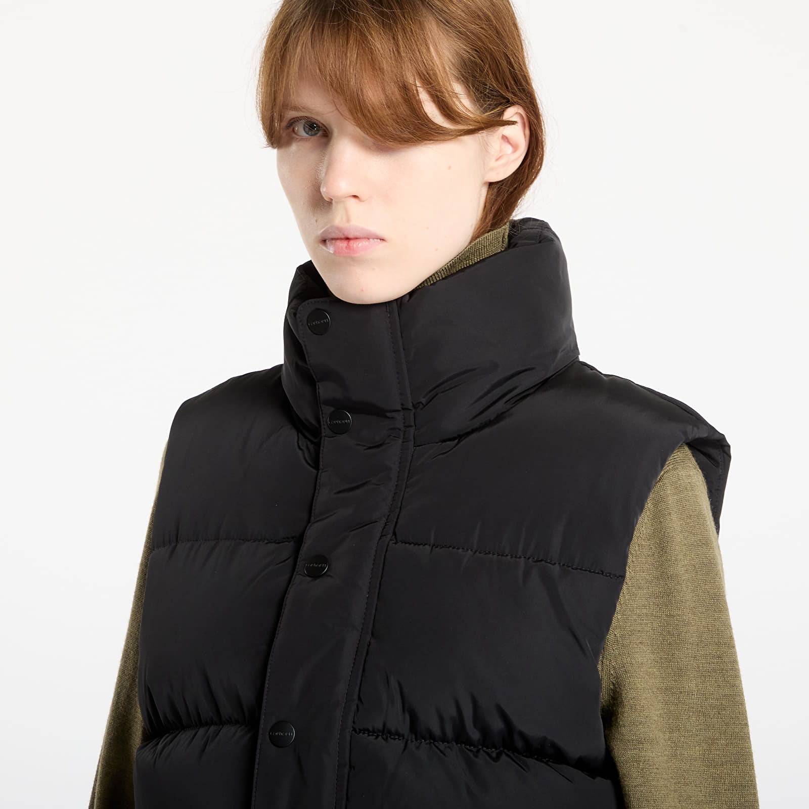 Pánske vesty Carhartt WIP Brent Vest UNISEX Black