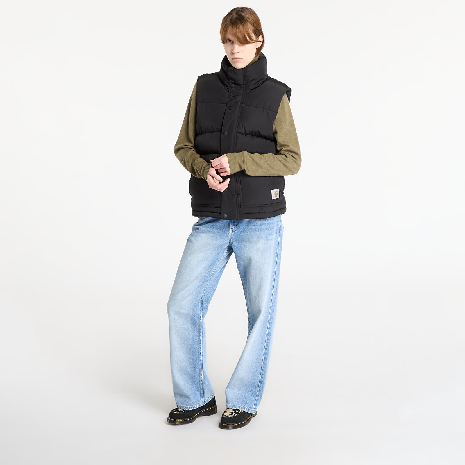 Pánske vesty Carhartt WIP Brent Vest UNISEX Black