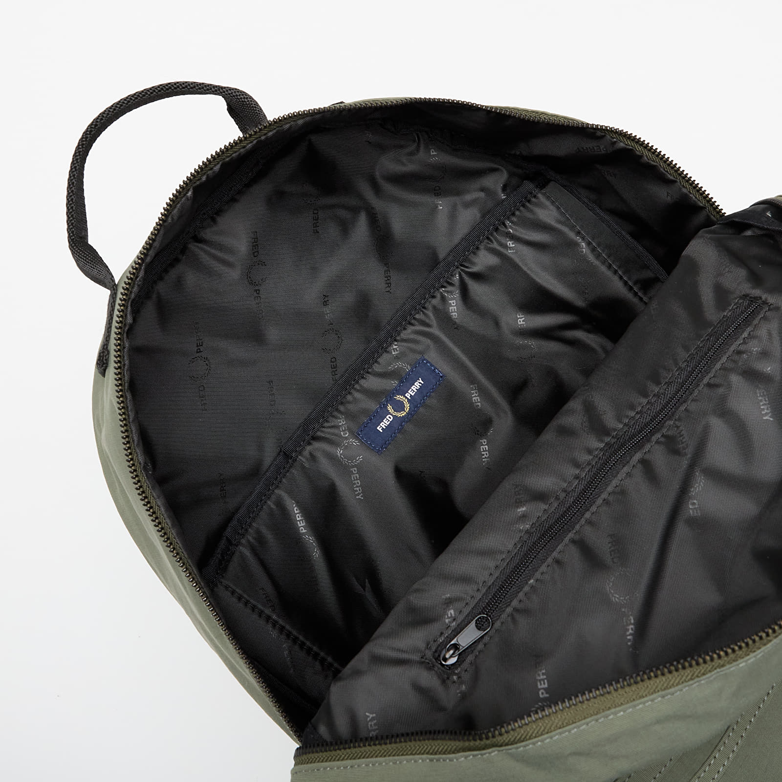 Muški ruksaci FRED PERRY Nylon Badge Backpack Lrl Wrth Green