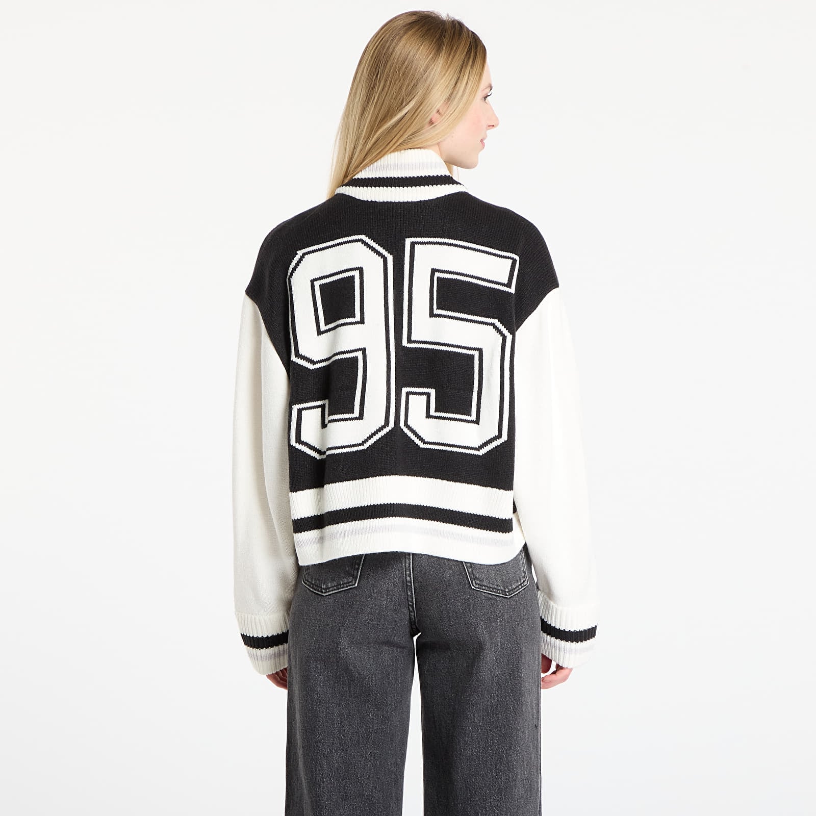 Dámské svetry Nike Sportswear Women's Cardigan Black/ Sail/ Vast Grey/ Sail