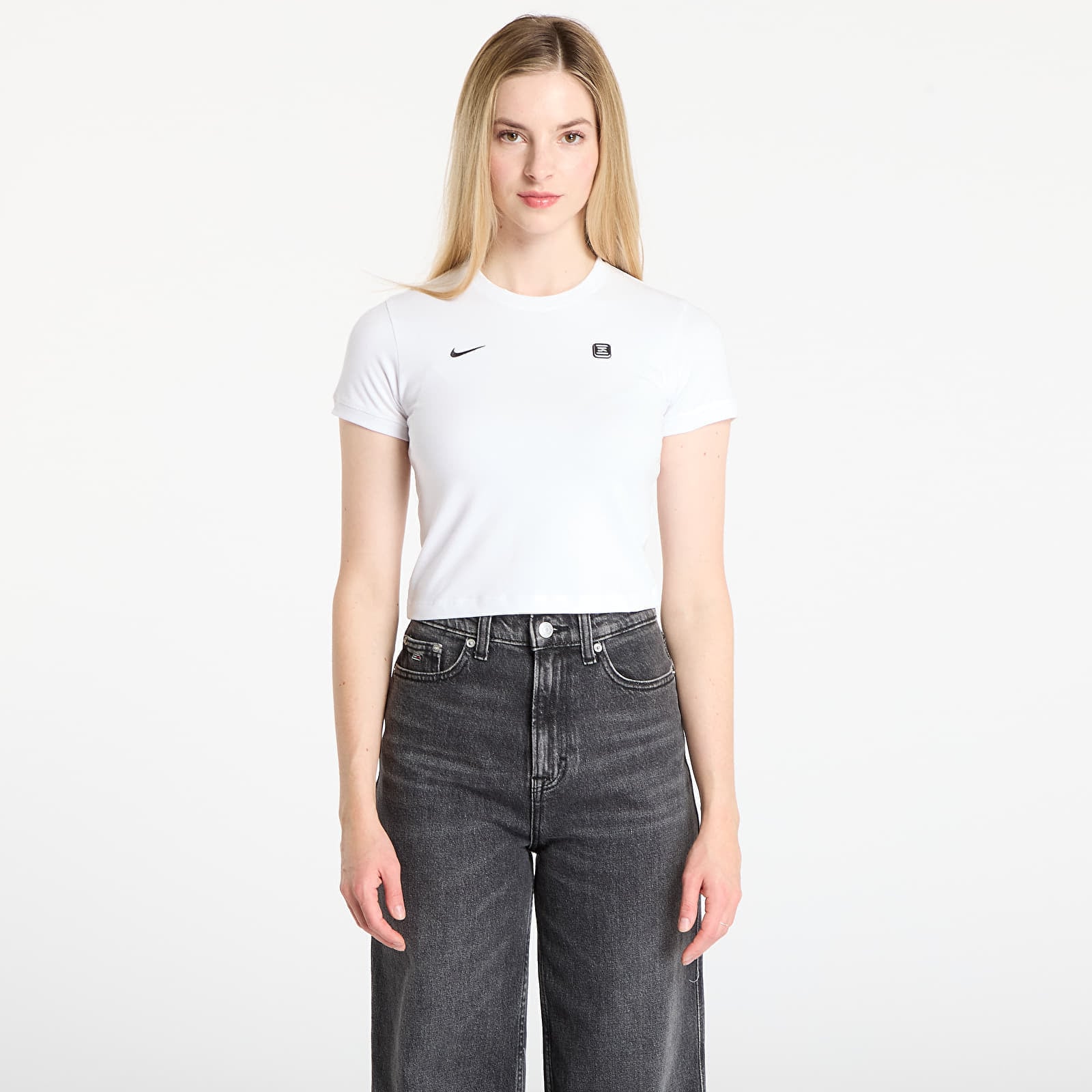 Tricou Nike Sportswear Shox Womens Tight T-Shirt White XL