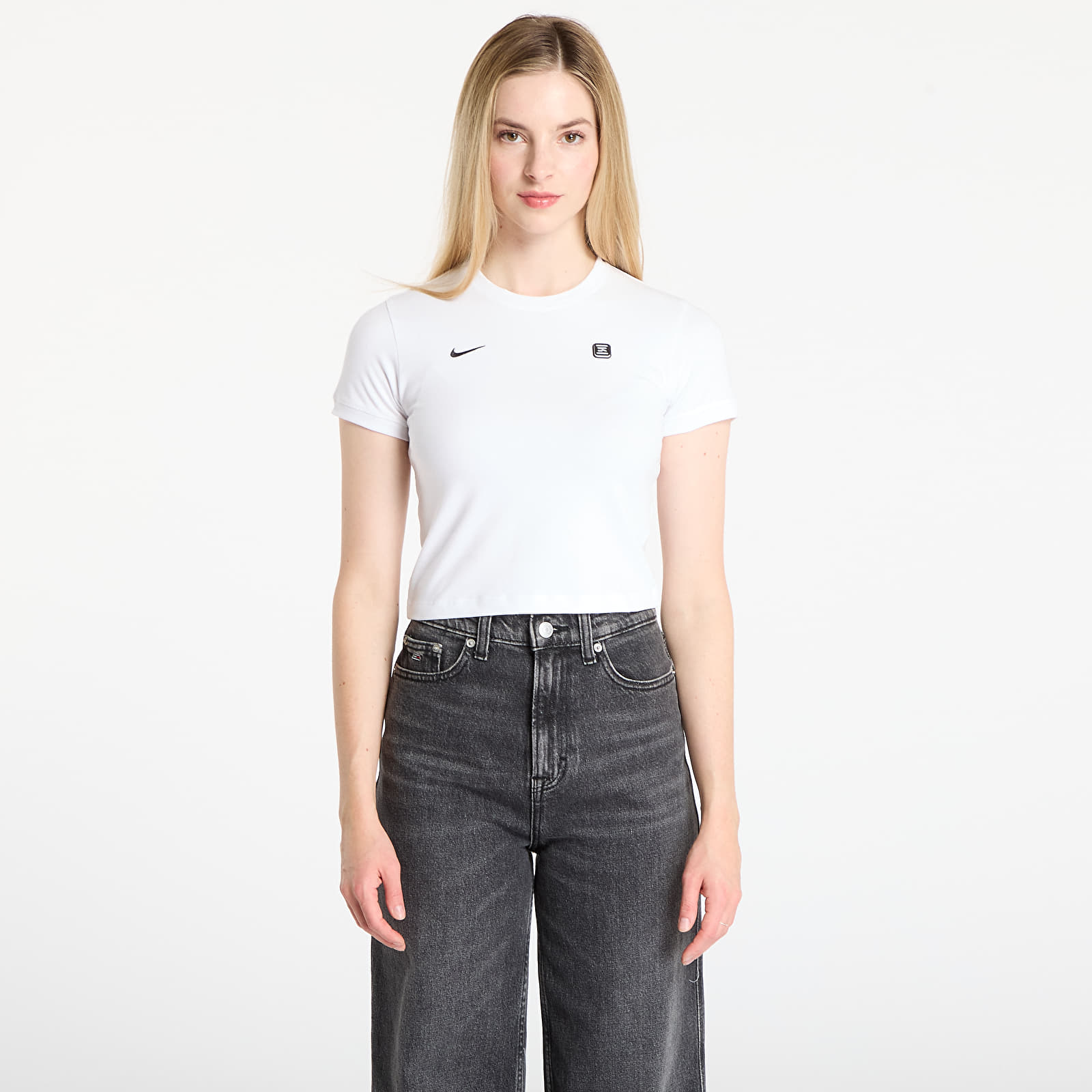 Tričká Nike Sportswear Shox Women's Tight T-Shirt White