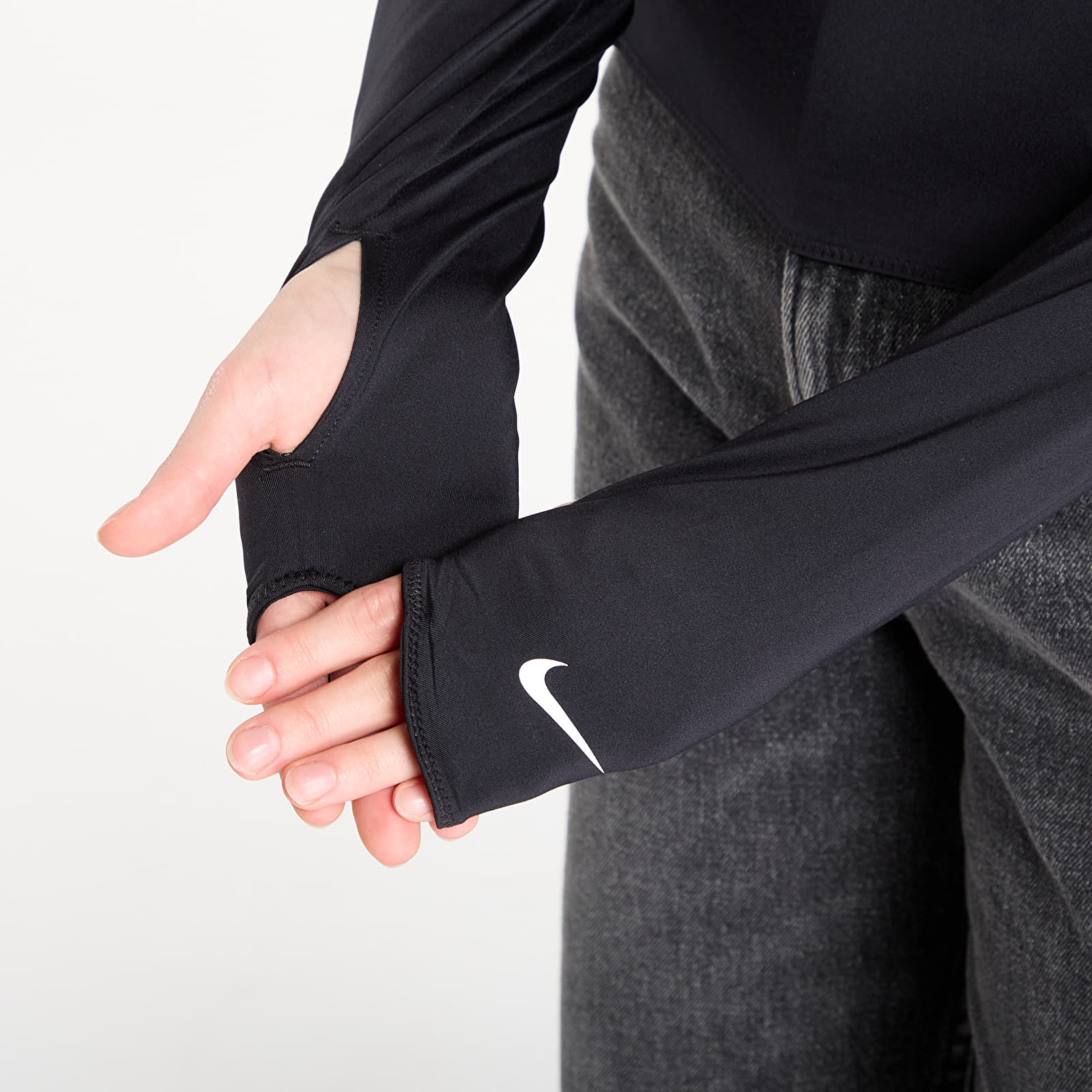 Felsők Nike Sportswear Shox Women's Long-Sleeve Top Black/ Black