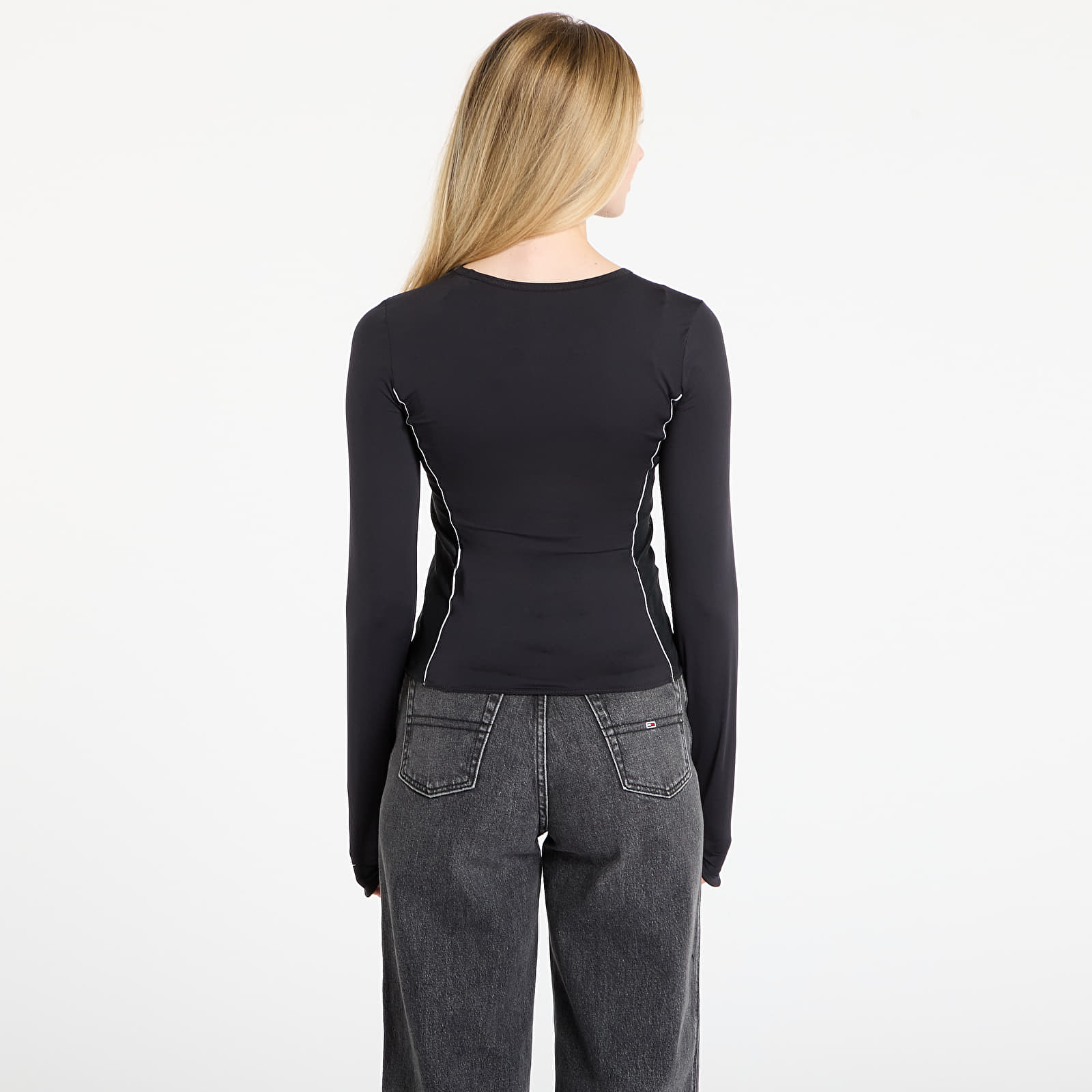 Felsők Nike Sportswear Shox Women's Long-Sleeve Top Black/ Black