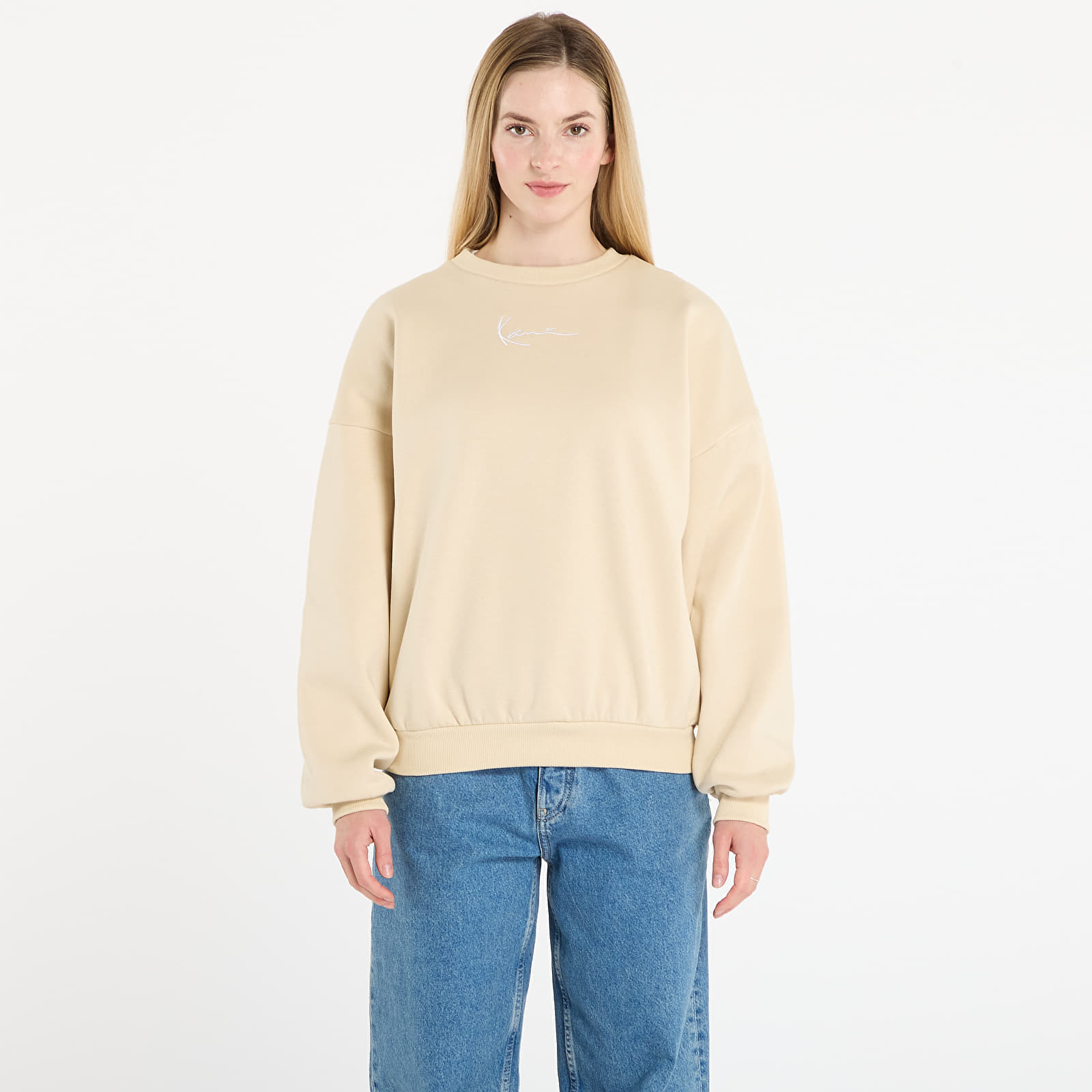 Sweatshirt Karl Kani Small Signature Essential OS Crew Beige S