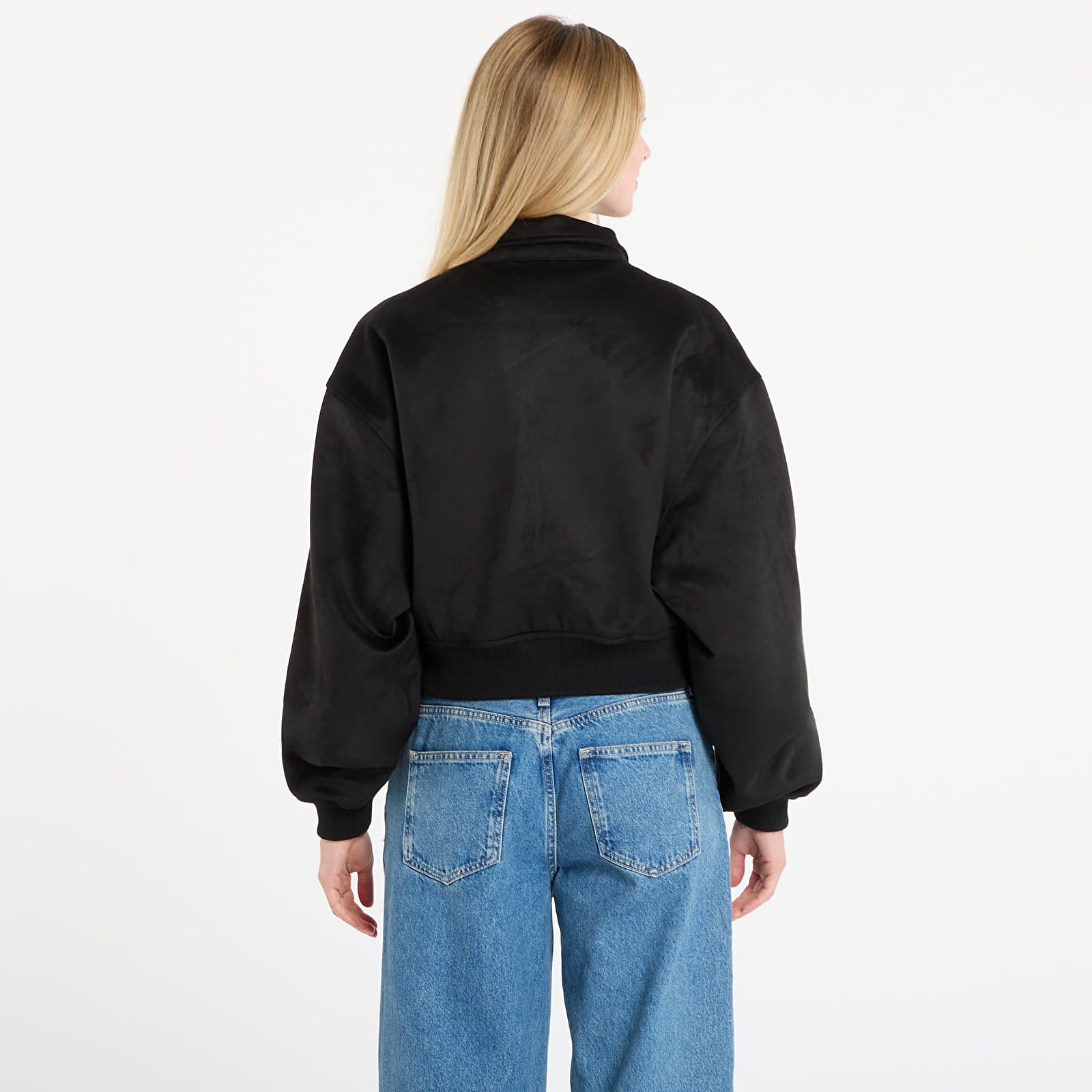 Jakne Karl Kani Signature Faux Suede OS Bomber Jacket Black