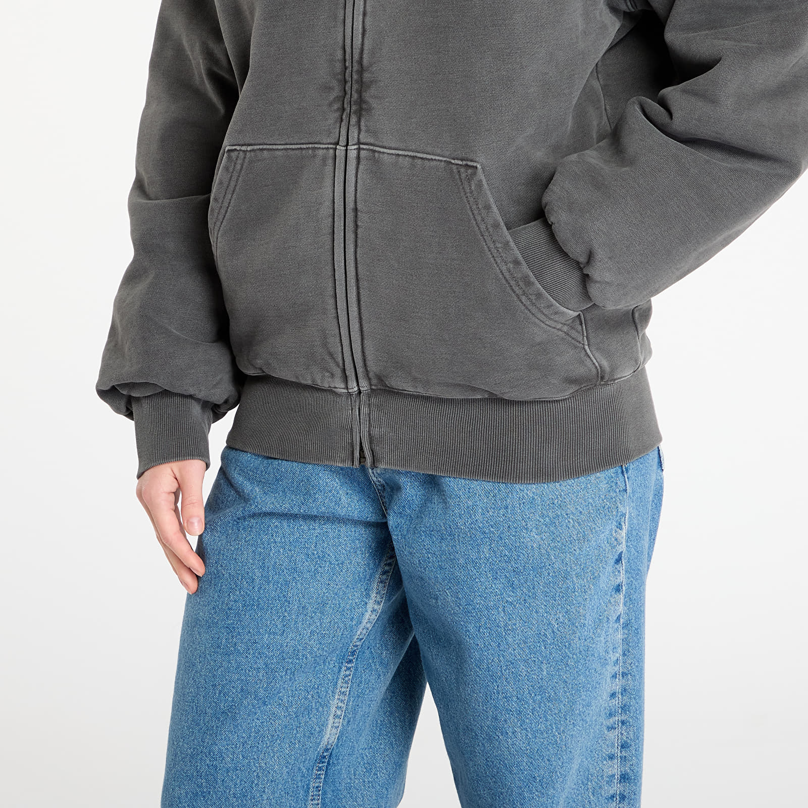 Суичърти Carhartt WIP Hooded Vista Jacket Black Garment Dyed