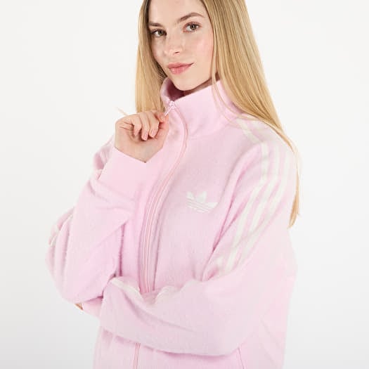 adidas Mohair Firebird Loose Track Top Clear Pink | Queens