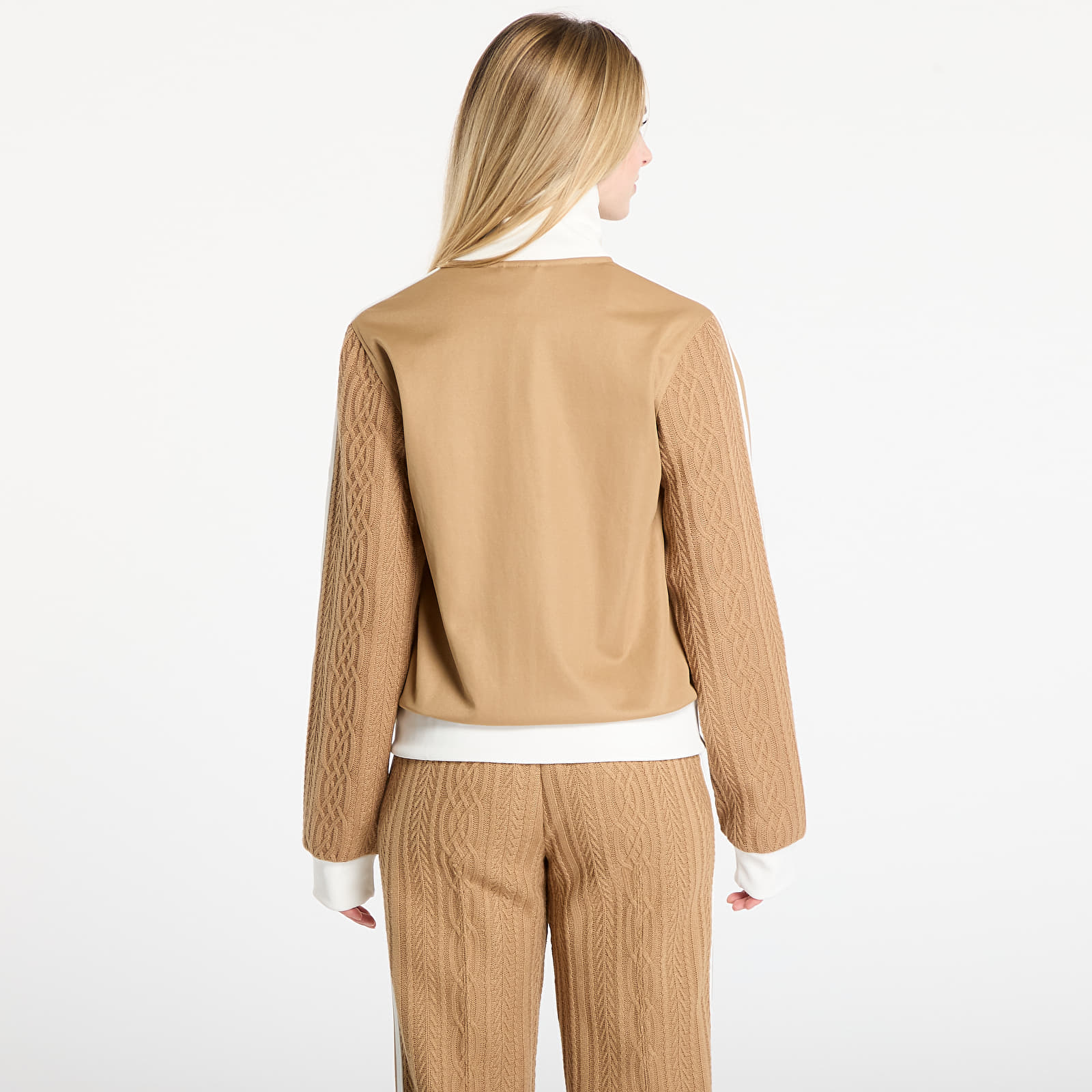 Sweatshirts für Frauen adidas Knit Classic Track Top Cardboard