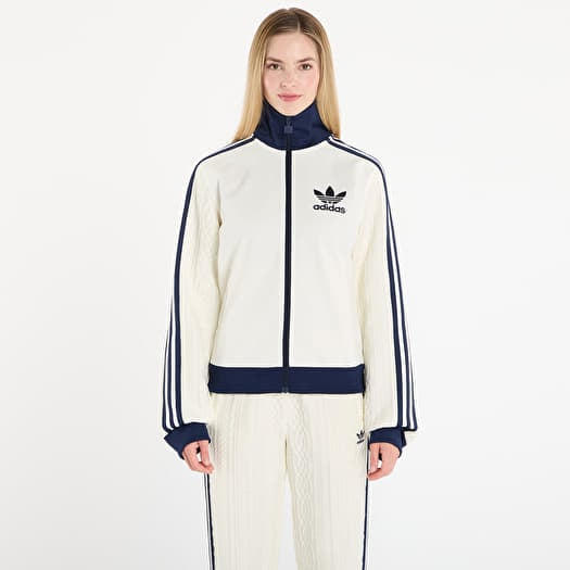Sweatshirt adidas Knit Classic Track Top Off White