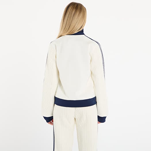 adidas Knit Classic Track Top Off White | Queens