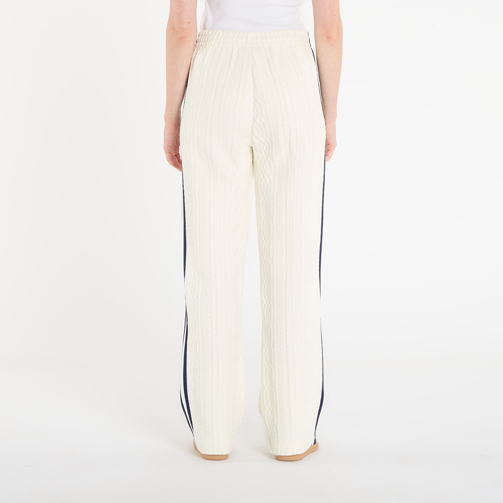 Hosen für Frauen adidas Knit Classic Track Pants Off White