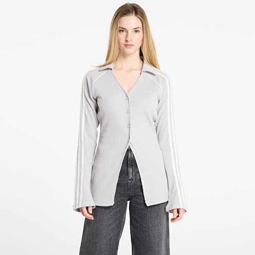 Top adidas Button Down Top Grey Two