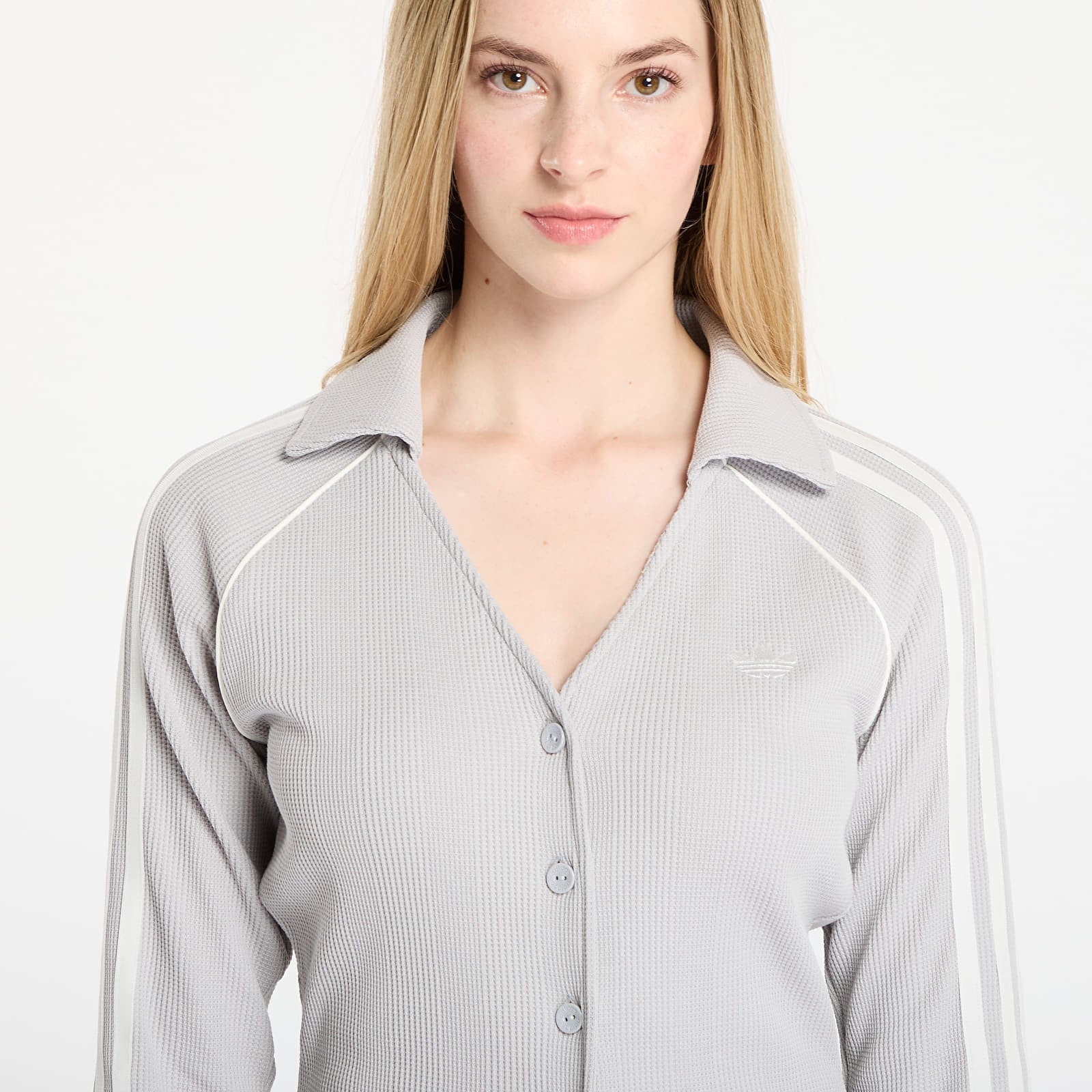 Női topok adidas Button Down Top Grey Two