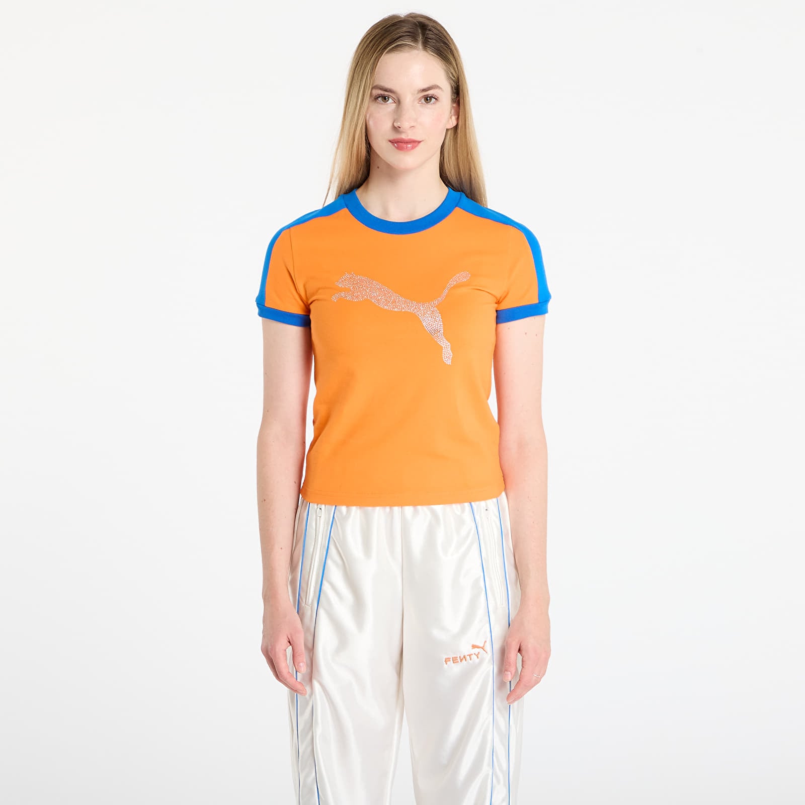 Μπλούζες Puma x FENTY T7 Slim Tee Rickie Orange