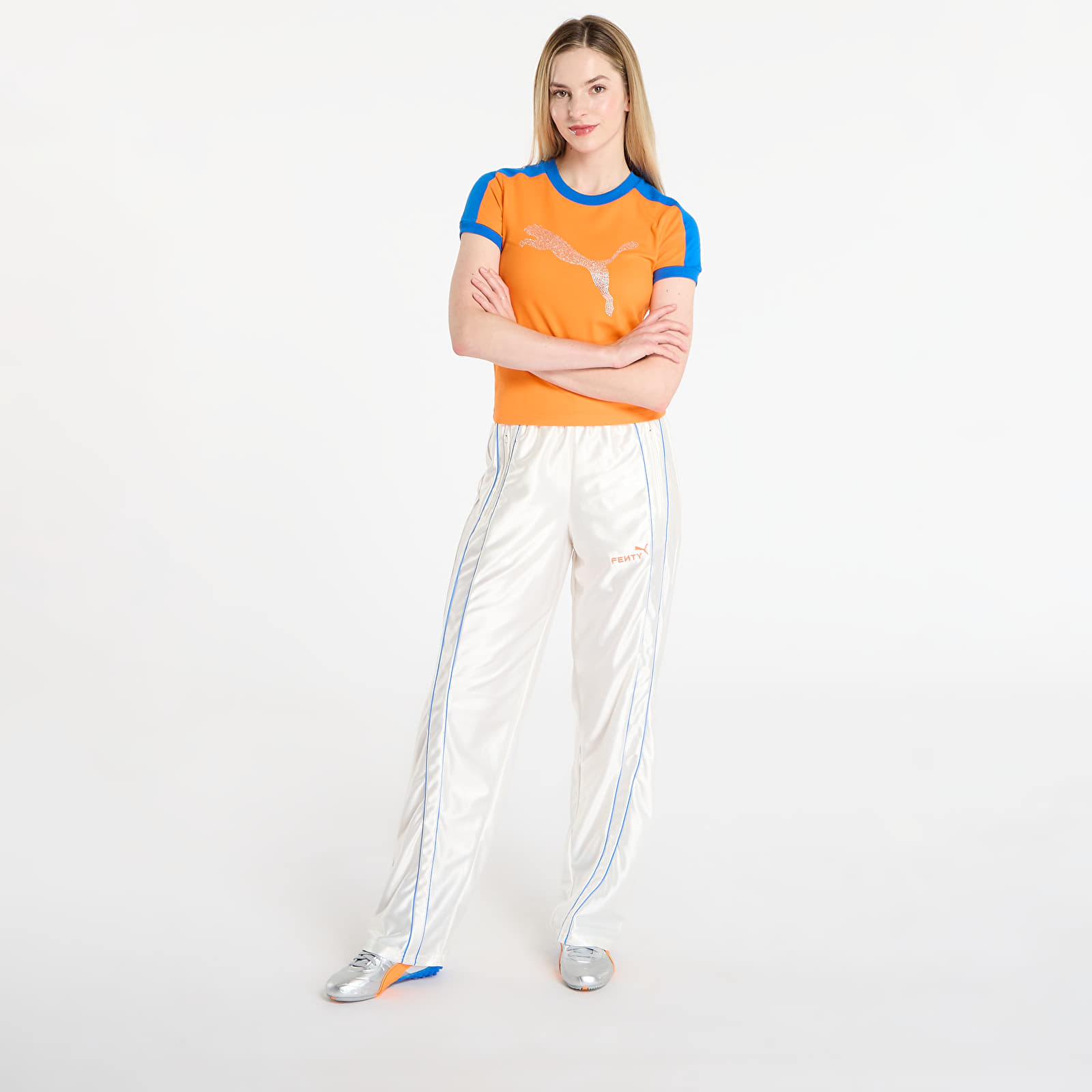 Μπλούζες Puma x FENTY T7 Slim Tee Rickie Orange