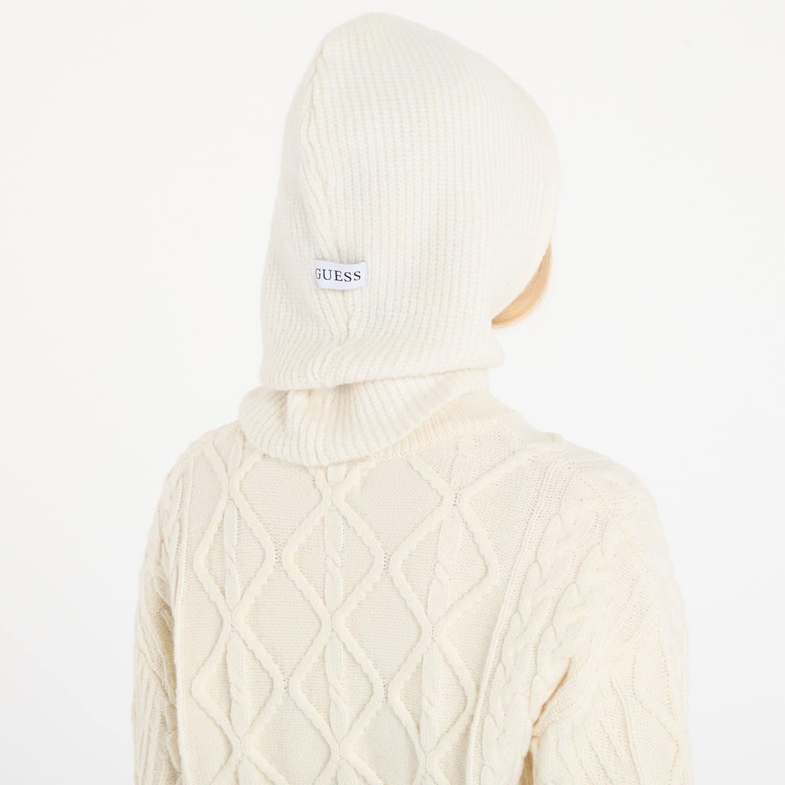 Hattar GUESS Virginia Balaclava Swtr Cream