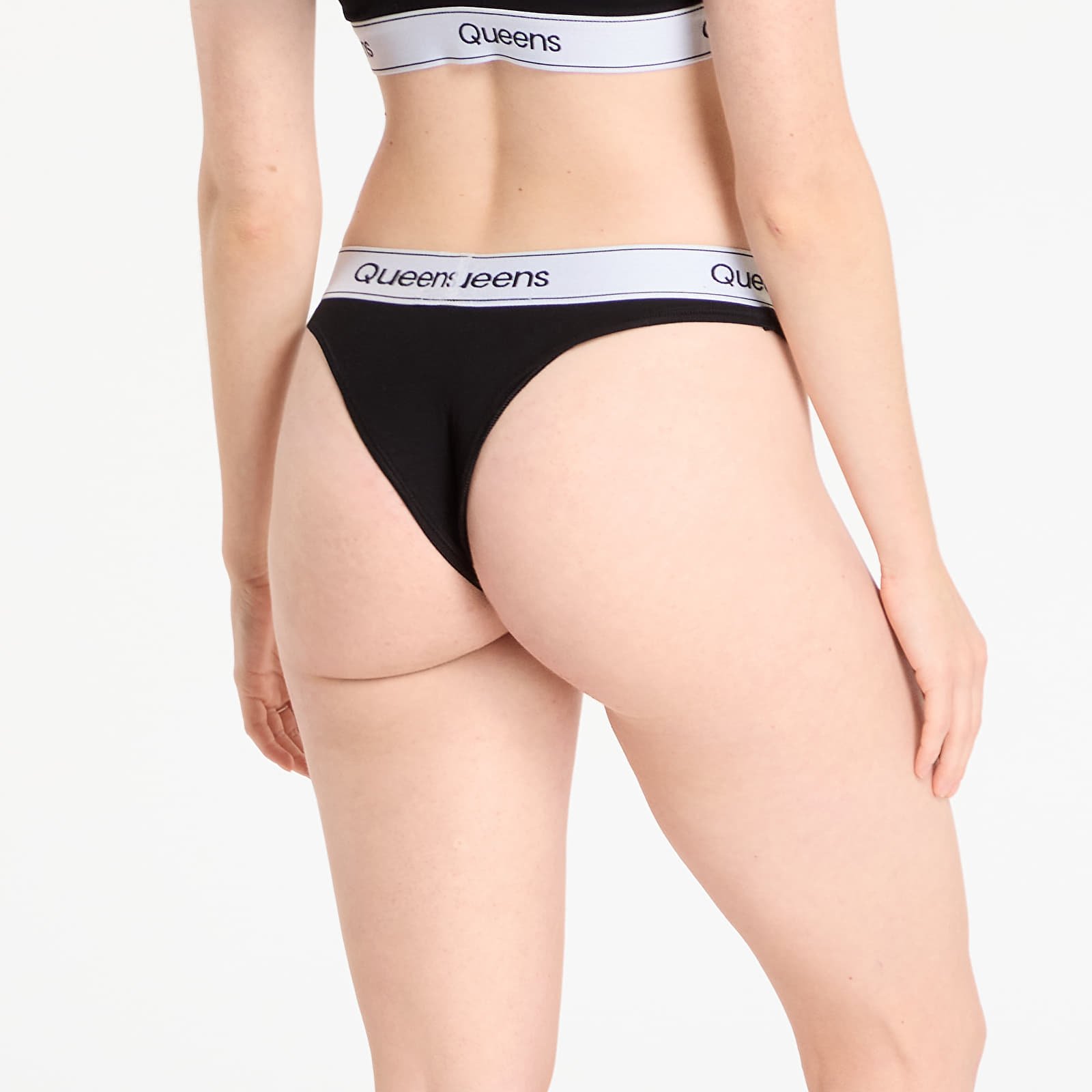 Gaćice Queens Womens Panties 3-Pack Black