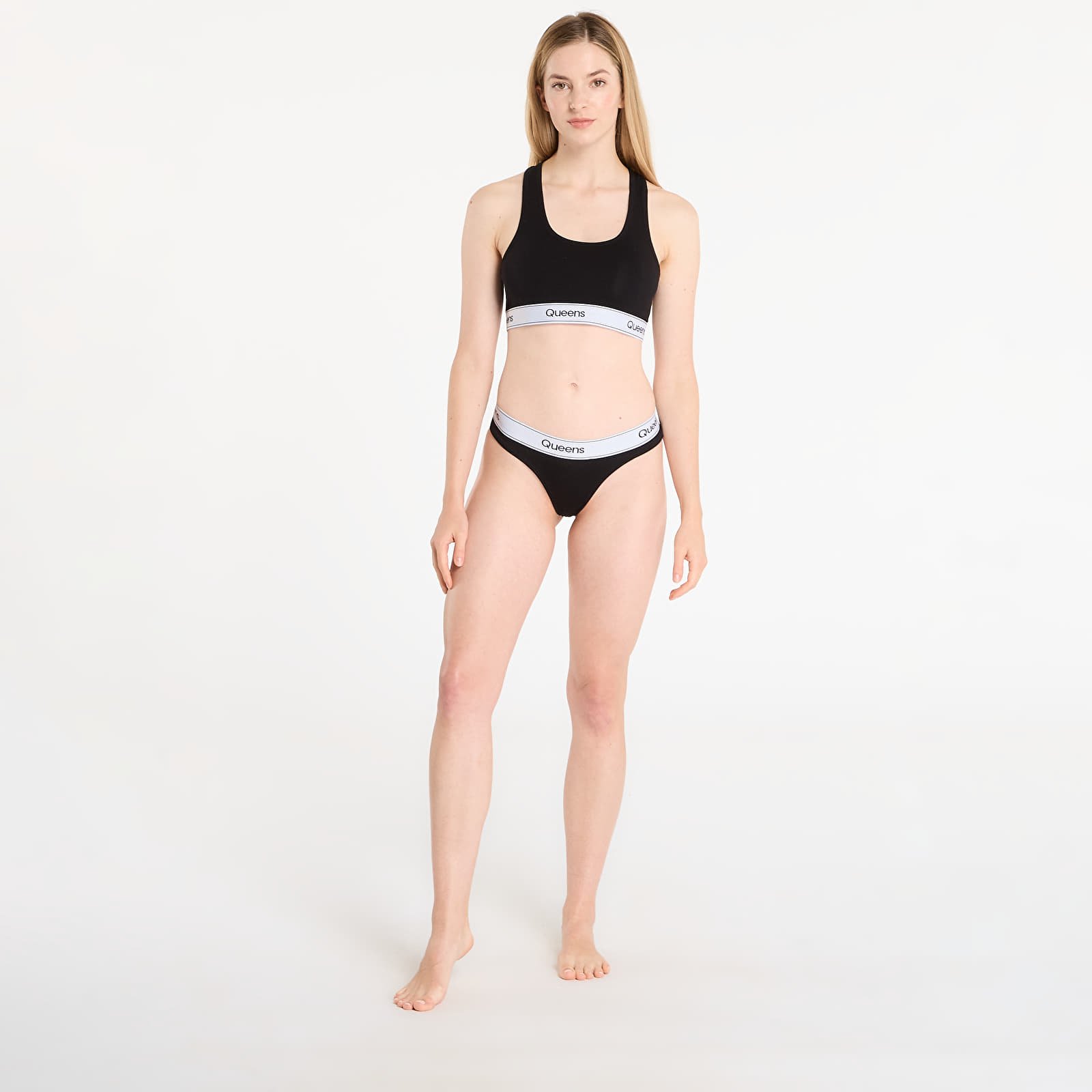 Gaćice Queens Womens Panties 3-Pack Black