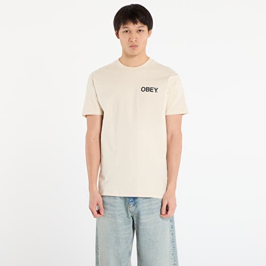 T-paita OBEY Doberman Classic T-Shirt Cream