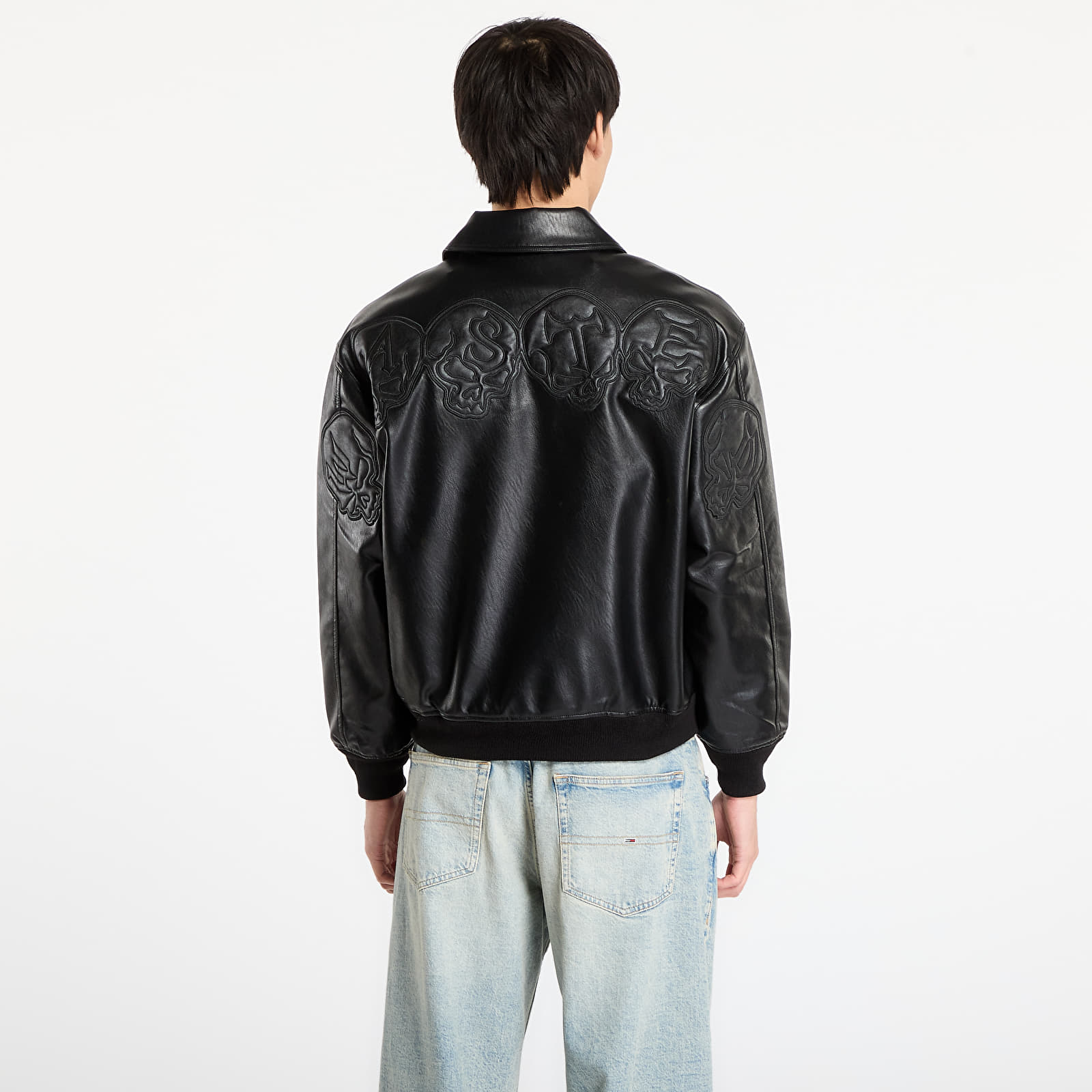 Pánske bundy Wasted Paris M Bury Varsity Jacket Black