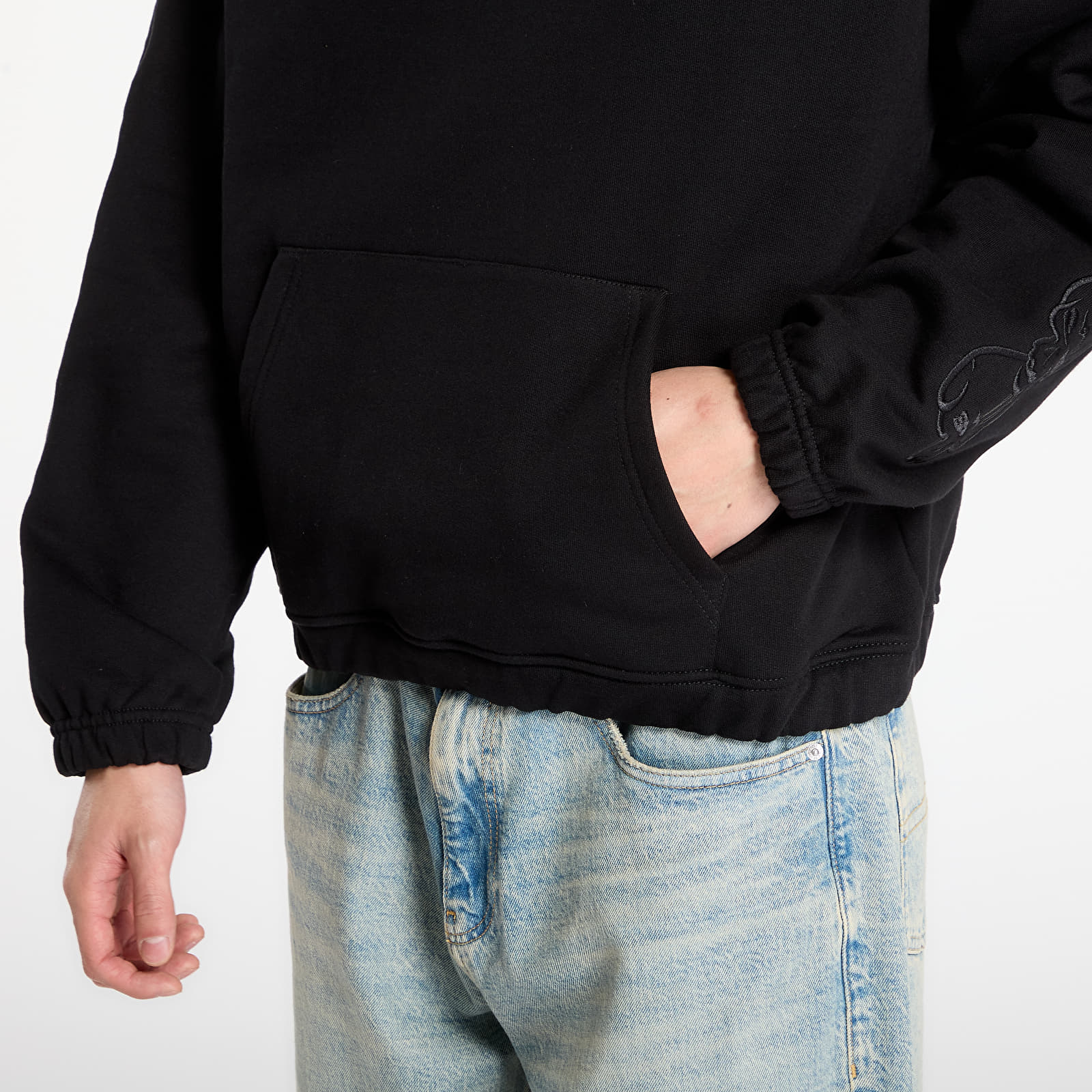 Muške dukserice Wasted Paris M Bury Boxy Hoodie Black