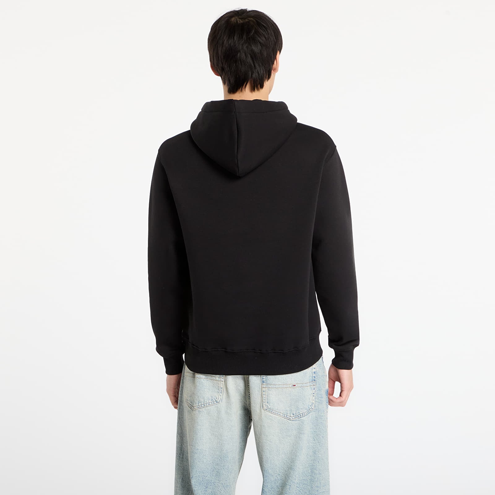 Pánské mikiny Alpha Industries Basic Hoodie BL Effect Print Black