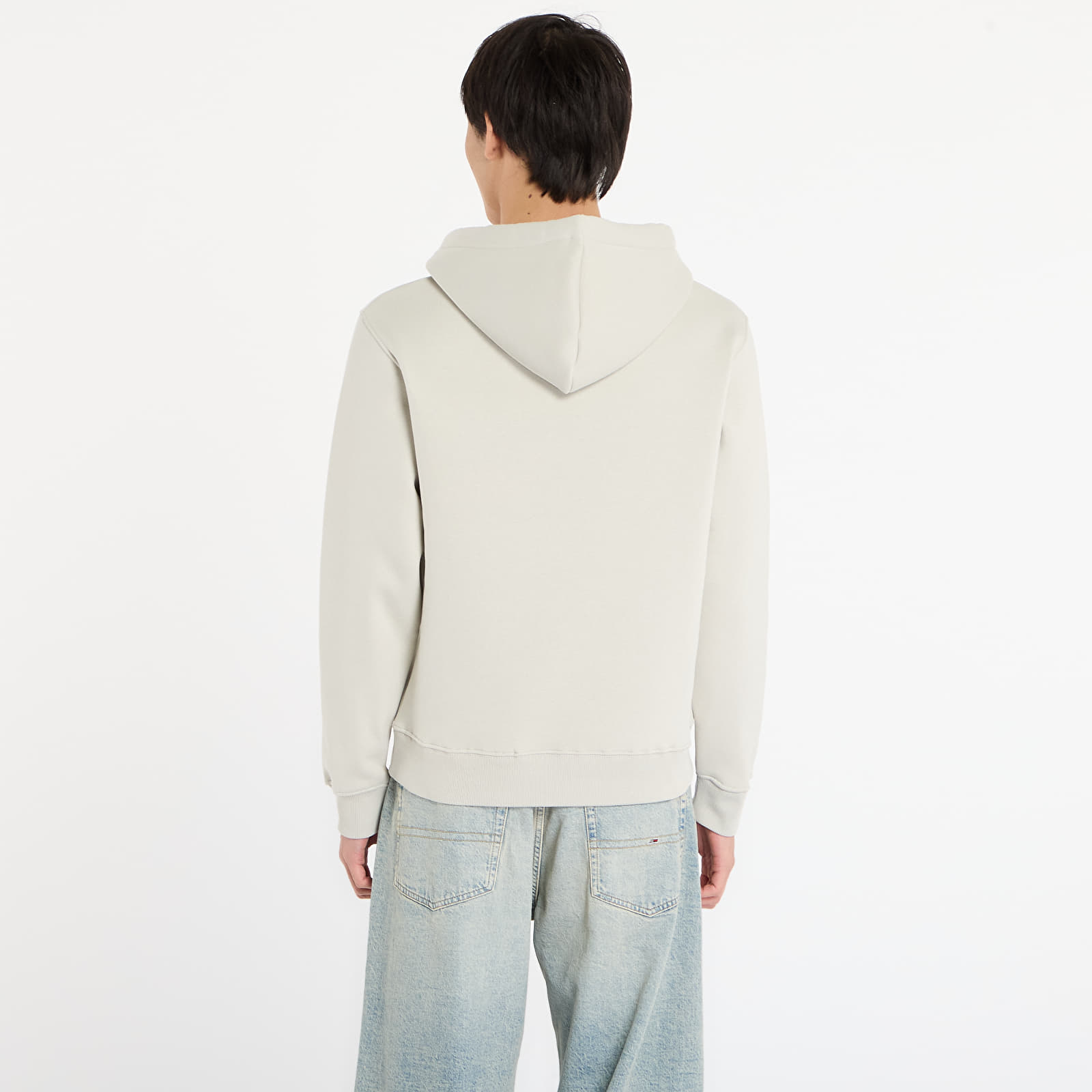 Pánské mikiny Alpha Industries Basic Hoodie BL Effect Print Stone