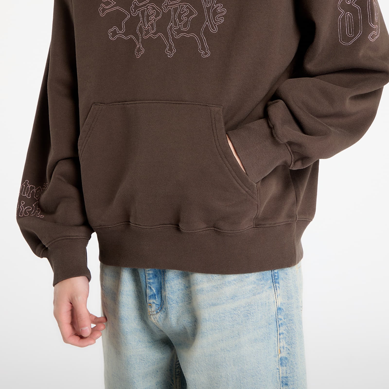 Sweats à capuche homme Carhartt WIP Hooded Hackwork Sweat Vitola/ Glassy Pink