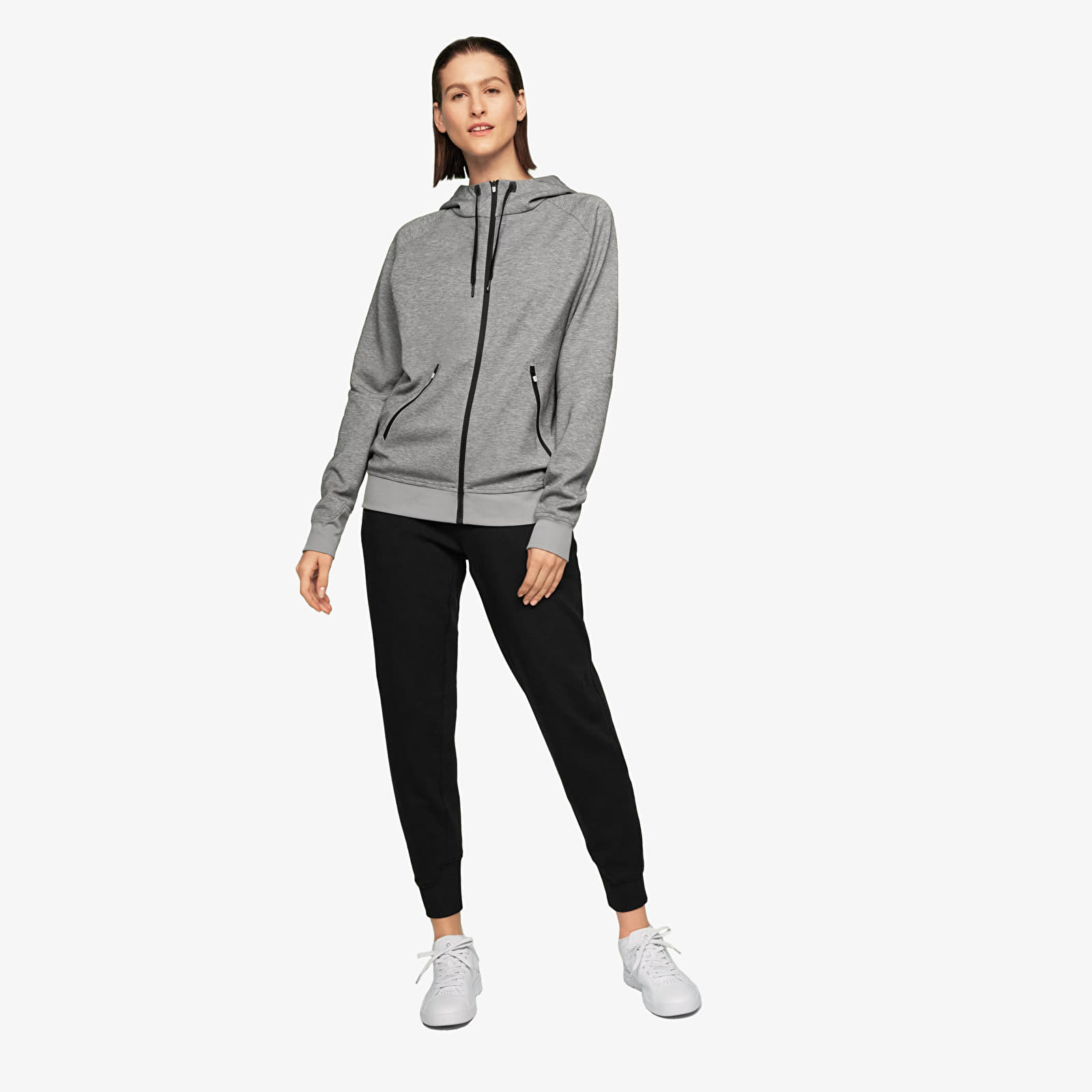 Felpe On Zipped Hoodie Grey