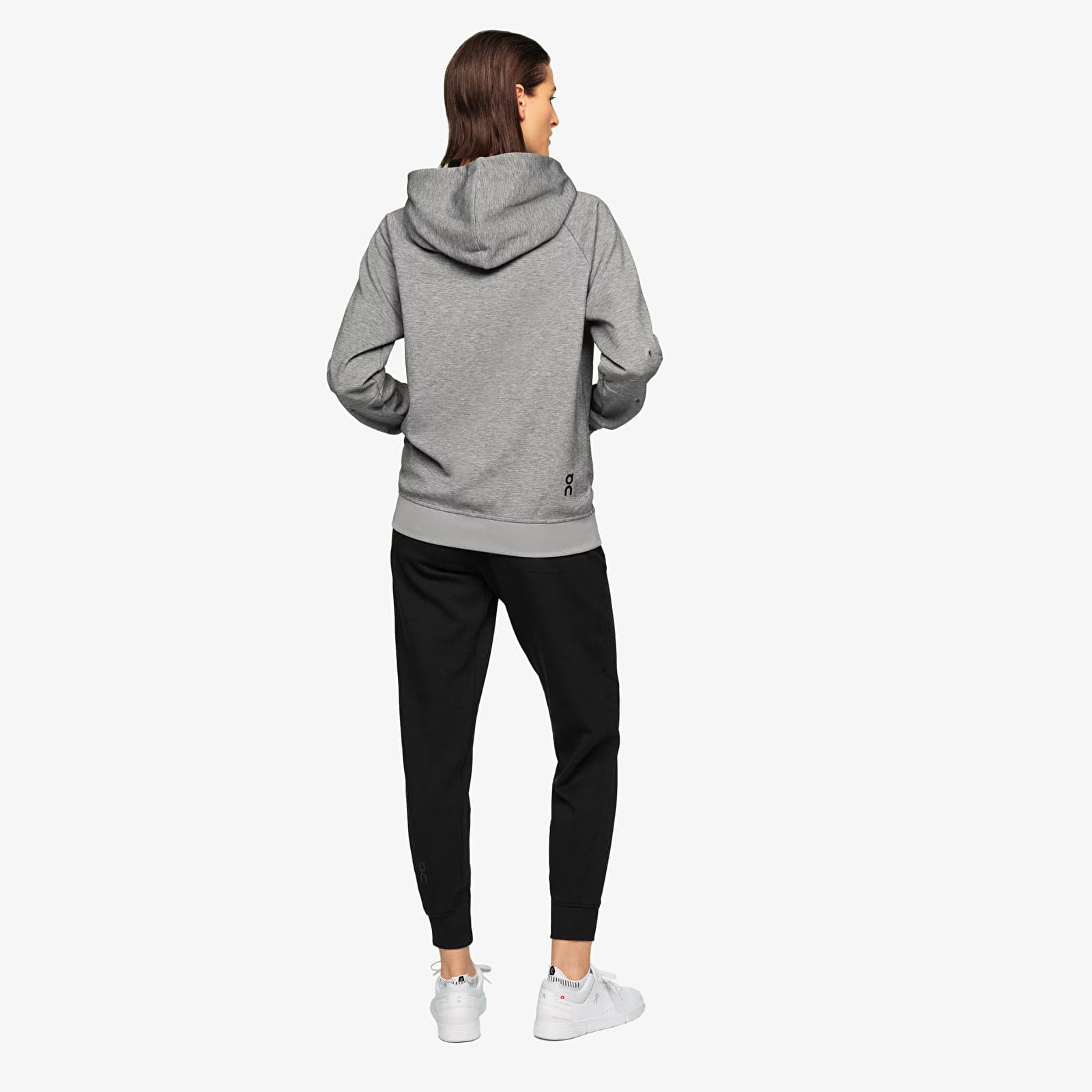 Felpe On Zipped Hoodie Grey