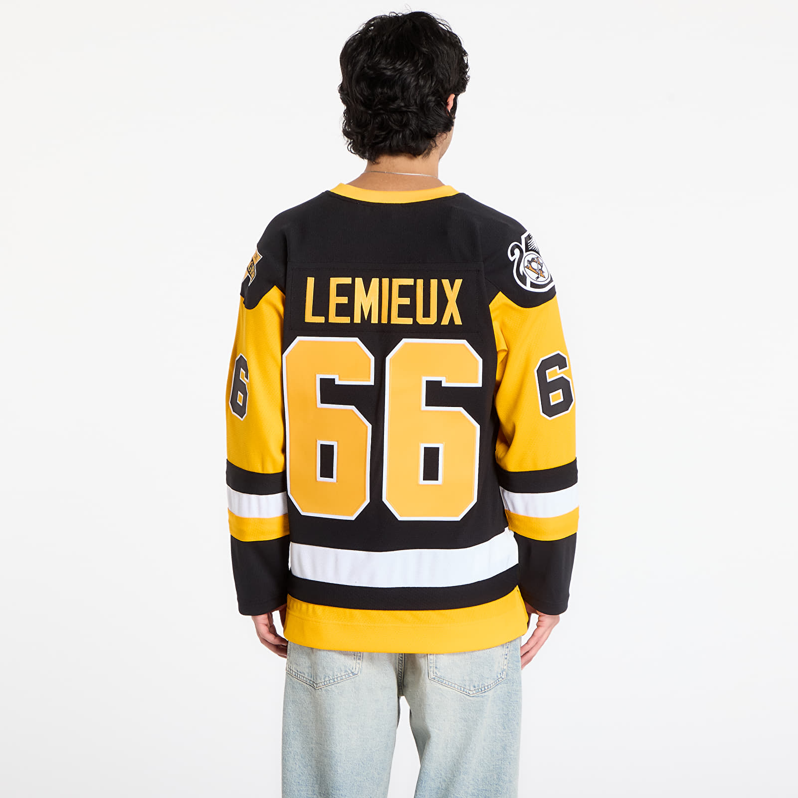 Pánské dresy Mitchell & Ness NHL Dark Jersey Penguins 1991 Mario Lemieux Pittsburgh Penguins Black