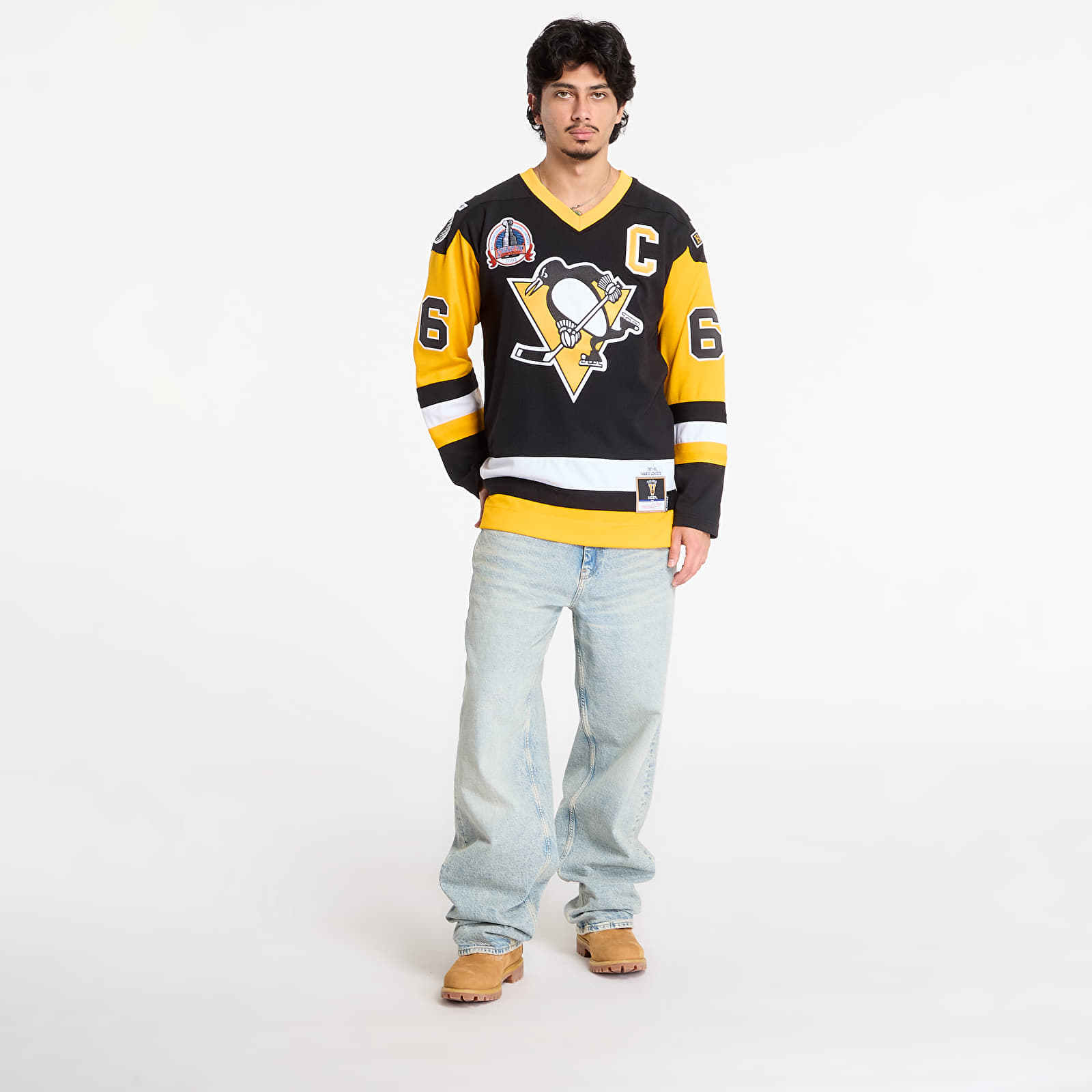 Pánské dresy Mitchell & Ness NHL Dark Jersey Penguins 1991 Mario Lemieux Pittsburgh Penguins Black