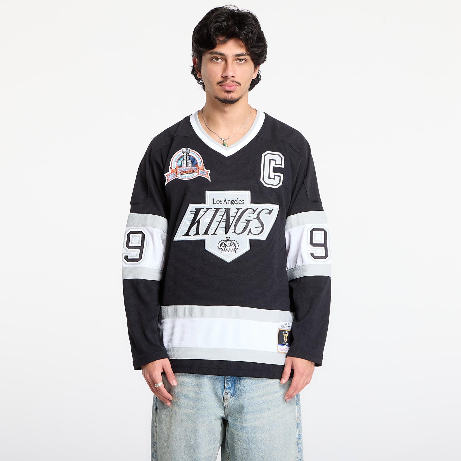 Tricou Mitchell & Ness NHL Dark Jersey Kings 1992 Wayne Gretzky Los Angeles Kings Black M