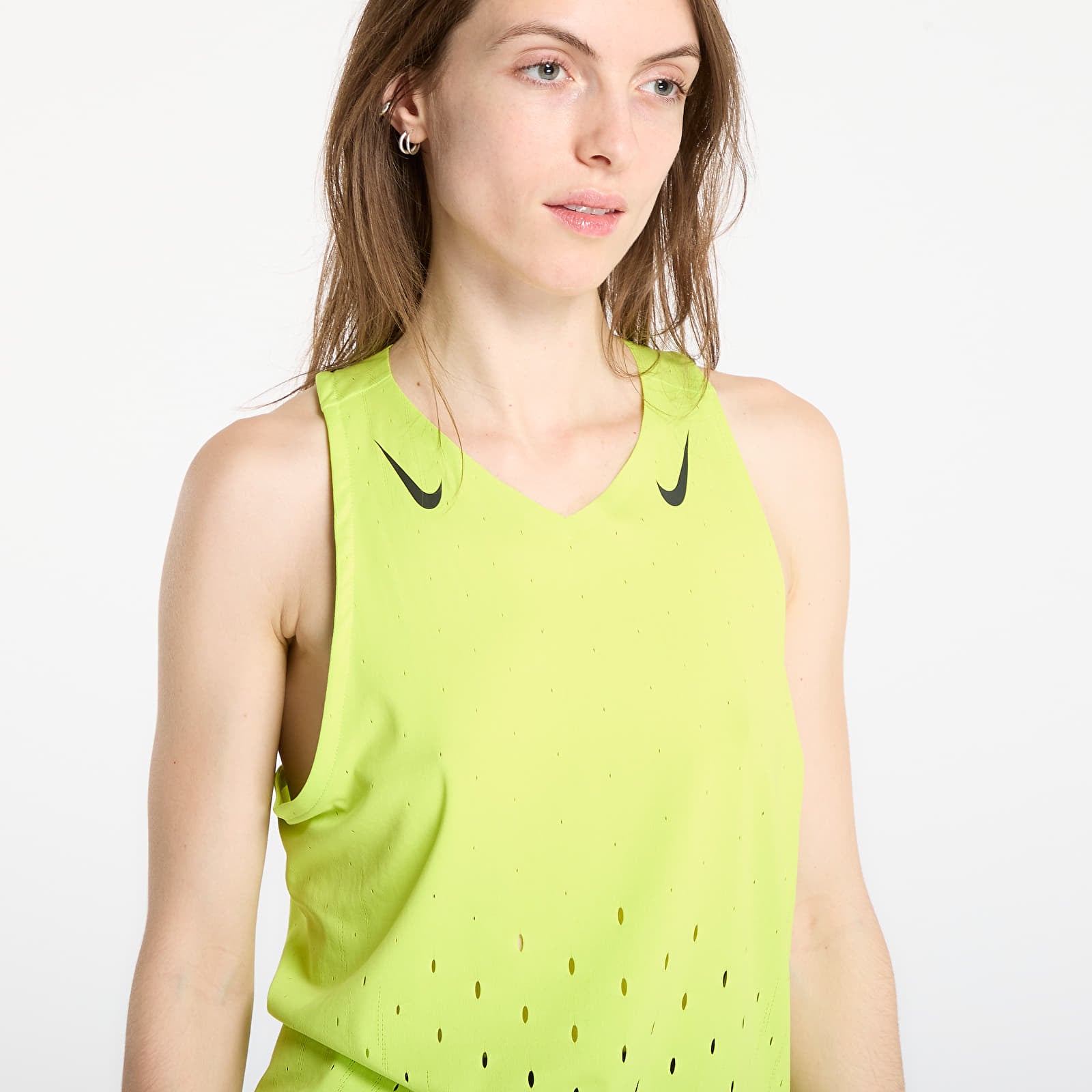 Γυναικεία Tank tops Nike AeroSwift Women's Dri-FIT ADV Running Singlet Cyber/ Black