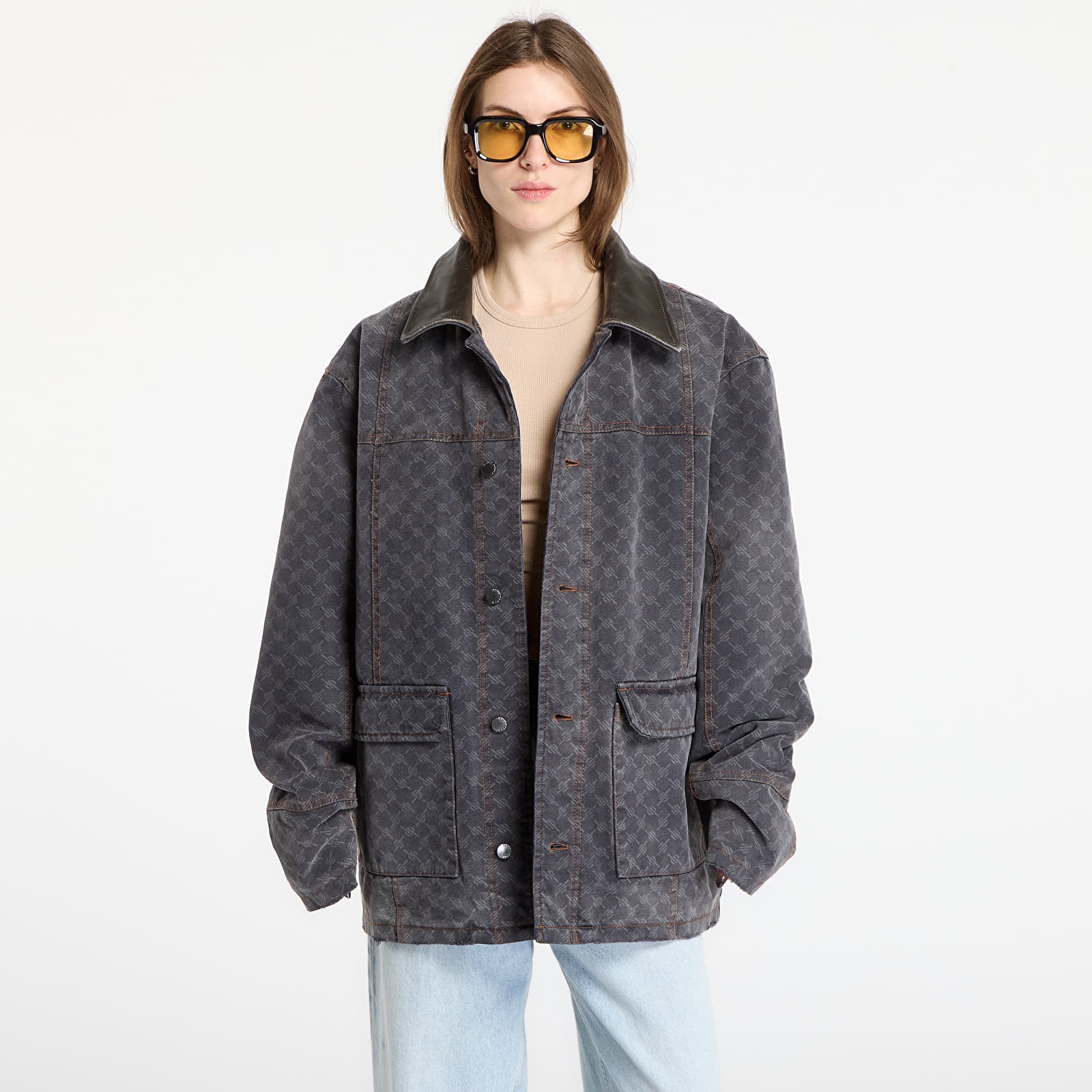 Női kabátok Daily Paper Monogram Workwear Jacket Grey