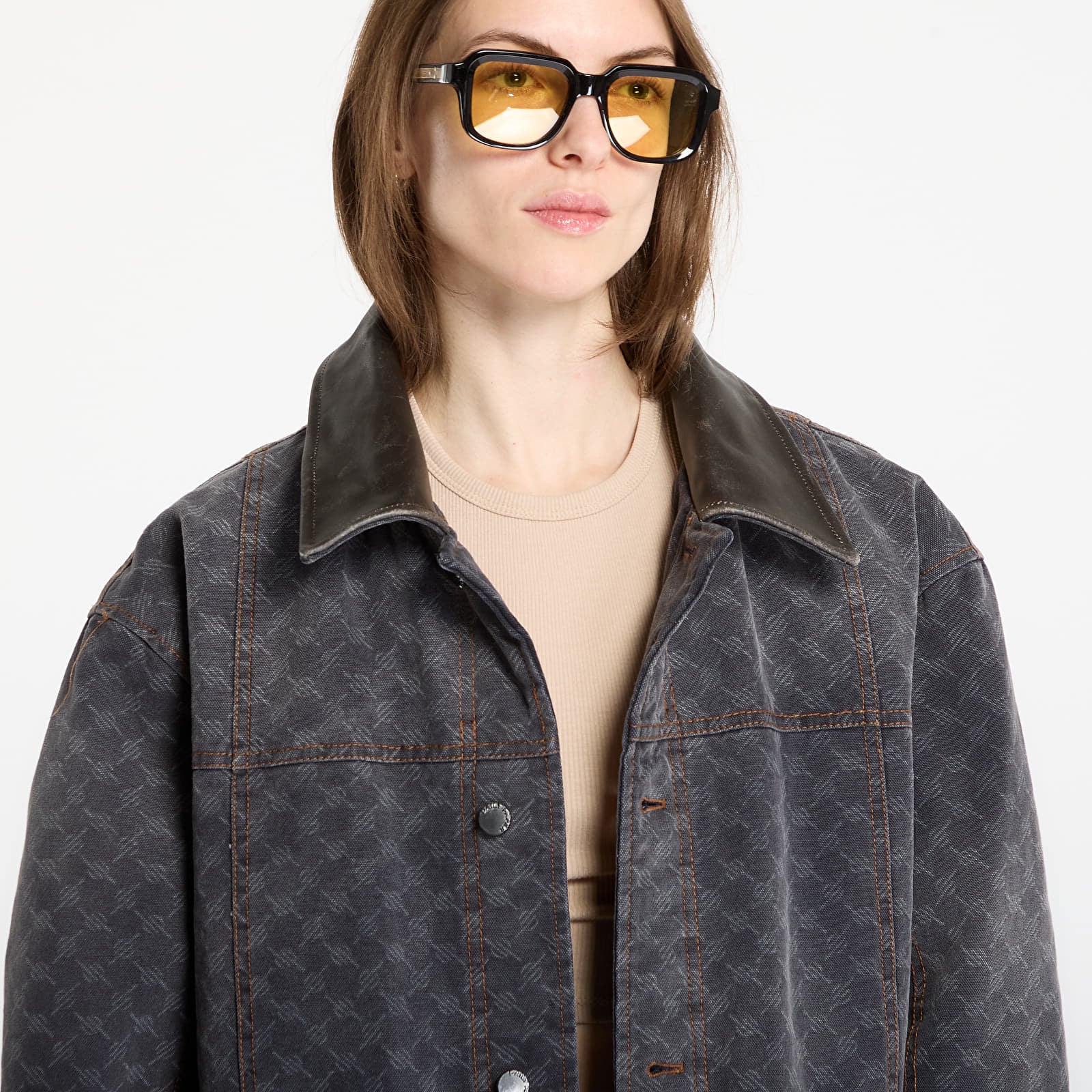 Női kabátok Daily Paper Monogram Workwear Jacket Grey