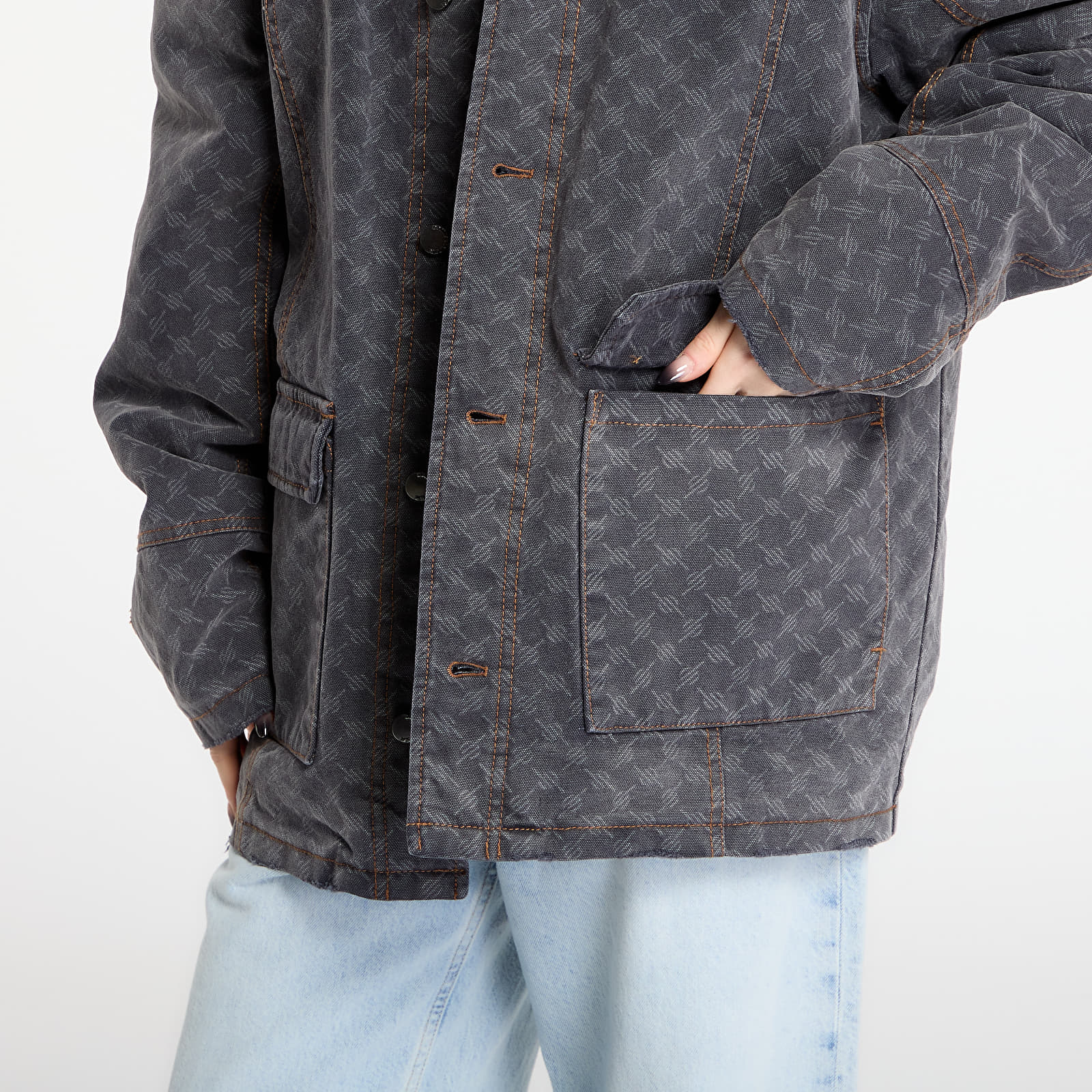 Női kabátok Daily Paper Monogram Workwear Jacket Grey