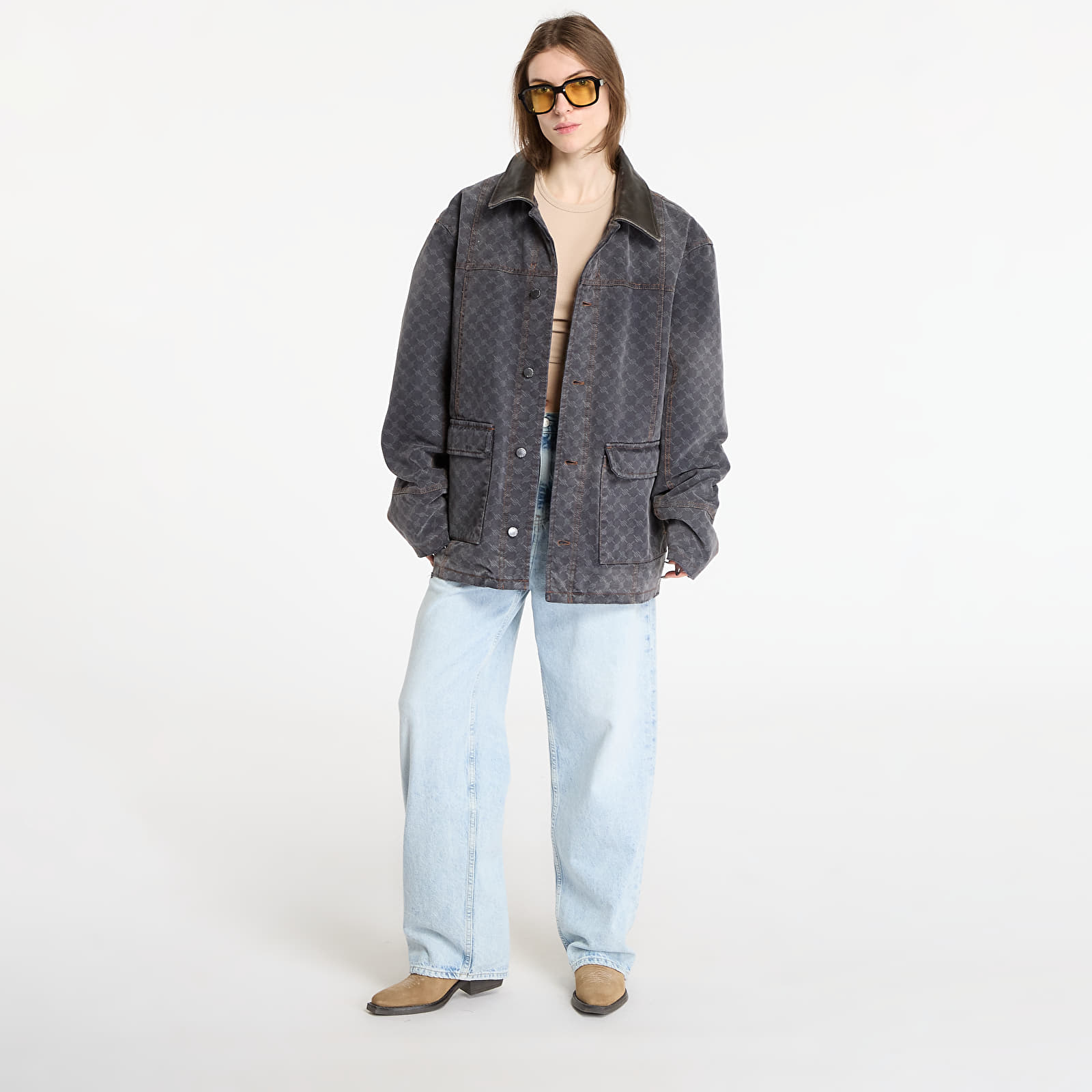 Női kabátok Daily Paper Monogram Workwear Jacket Grey