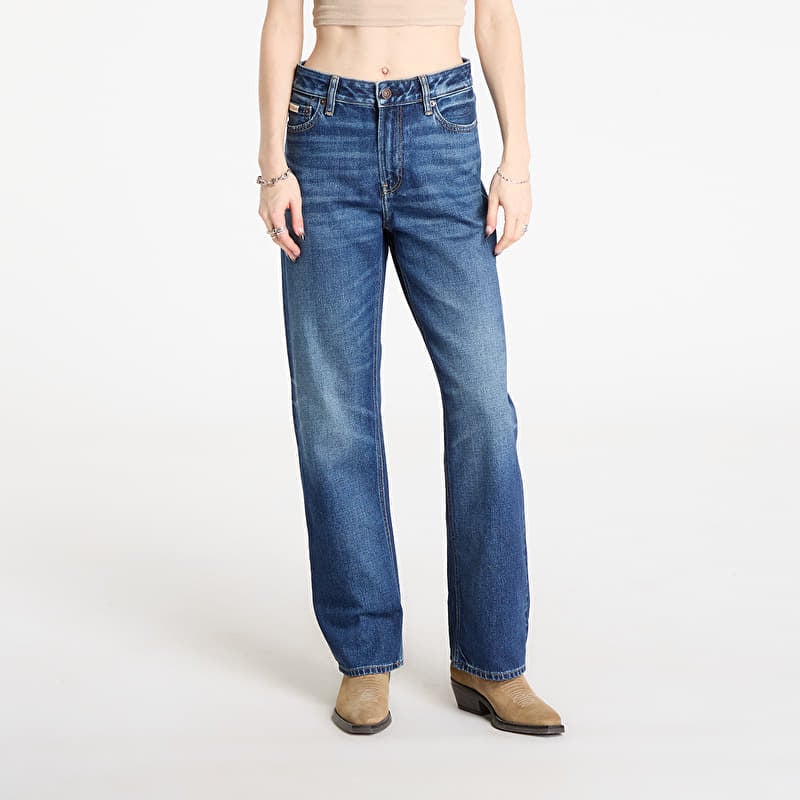 Jeans Calvin Klein Jeans Signature 90S Straight Short Jeans Blue