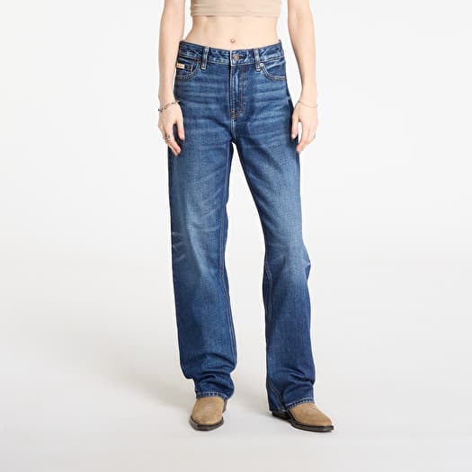 Blugi Calvin Klein Jeans Signature 90S Straight Jeans Blue
