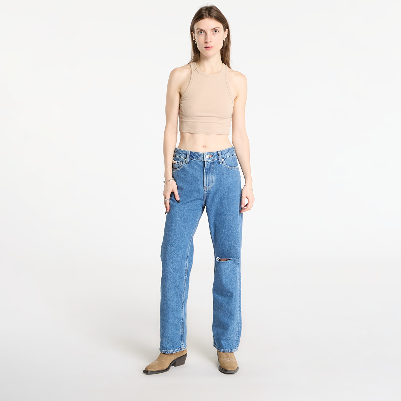 Jeans femme Calvin Klein Jeans Eu 90S Straight Short Jeans Blue