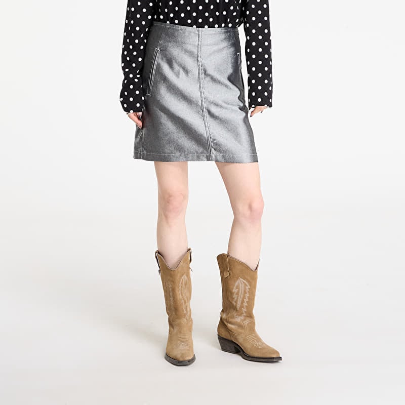 Jupe Calvin Klein Jeans A Line Denim Skirt Blue