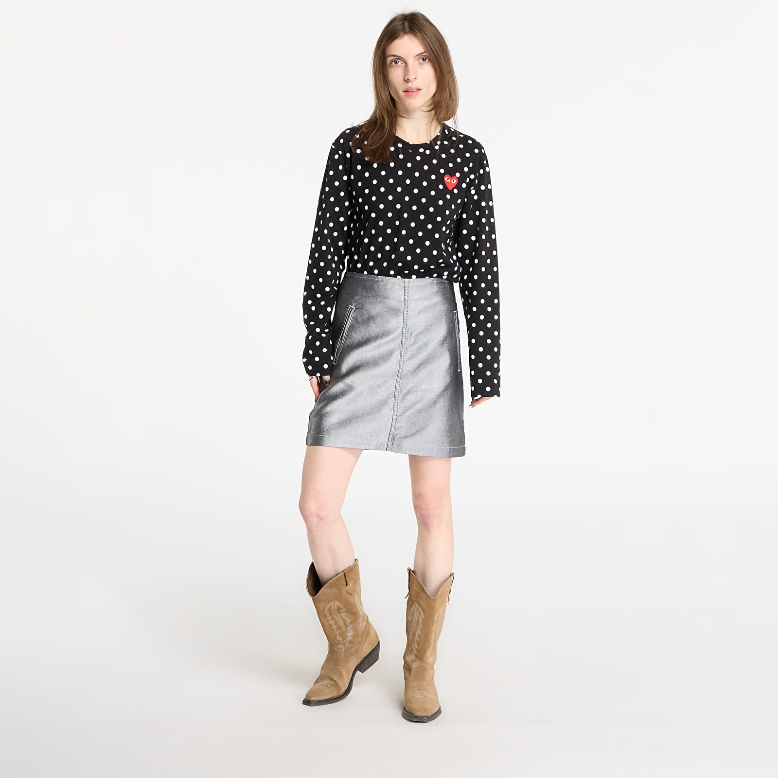 Jupes pour femmes Calvin Klein Jeans A Line Denim Skirt Skirt Blue