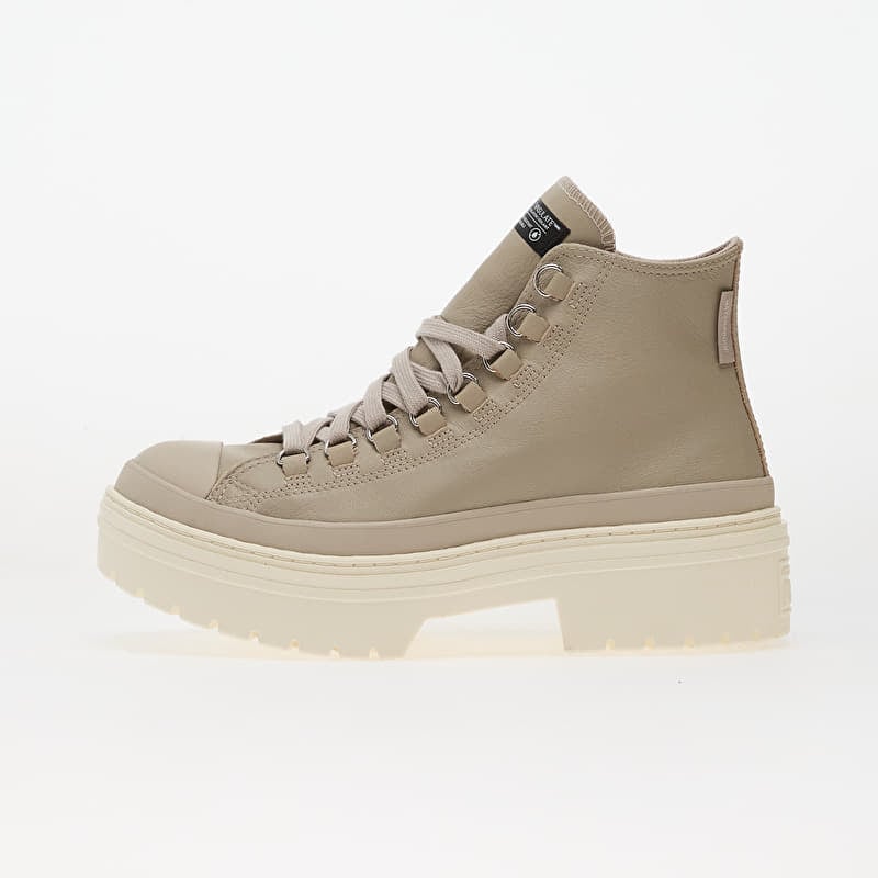 Converse Chuck Taylor All Star Lugged Heel Platform Waterproof Leather Hi Papyrus/ Papyrus/ Egret